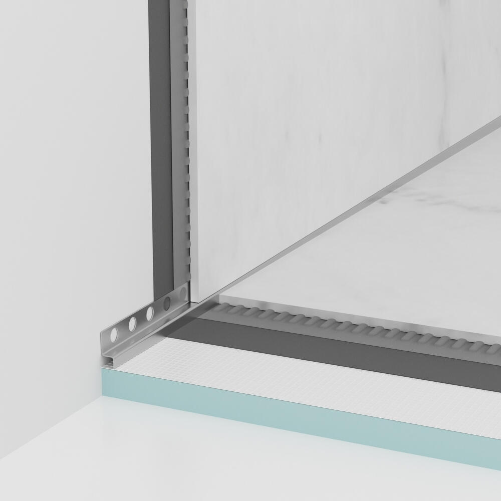 Listwa spadkowa przyścienna lewa 170 cm INOX - 2