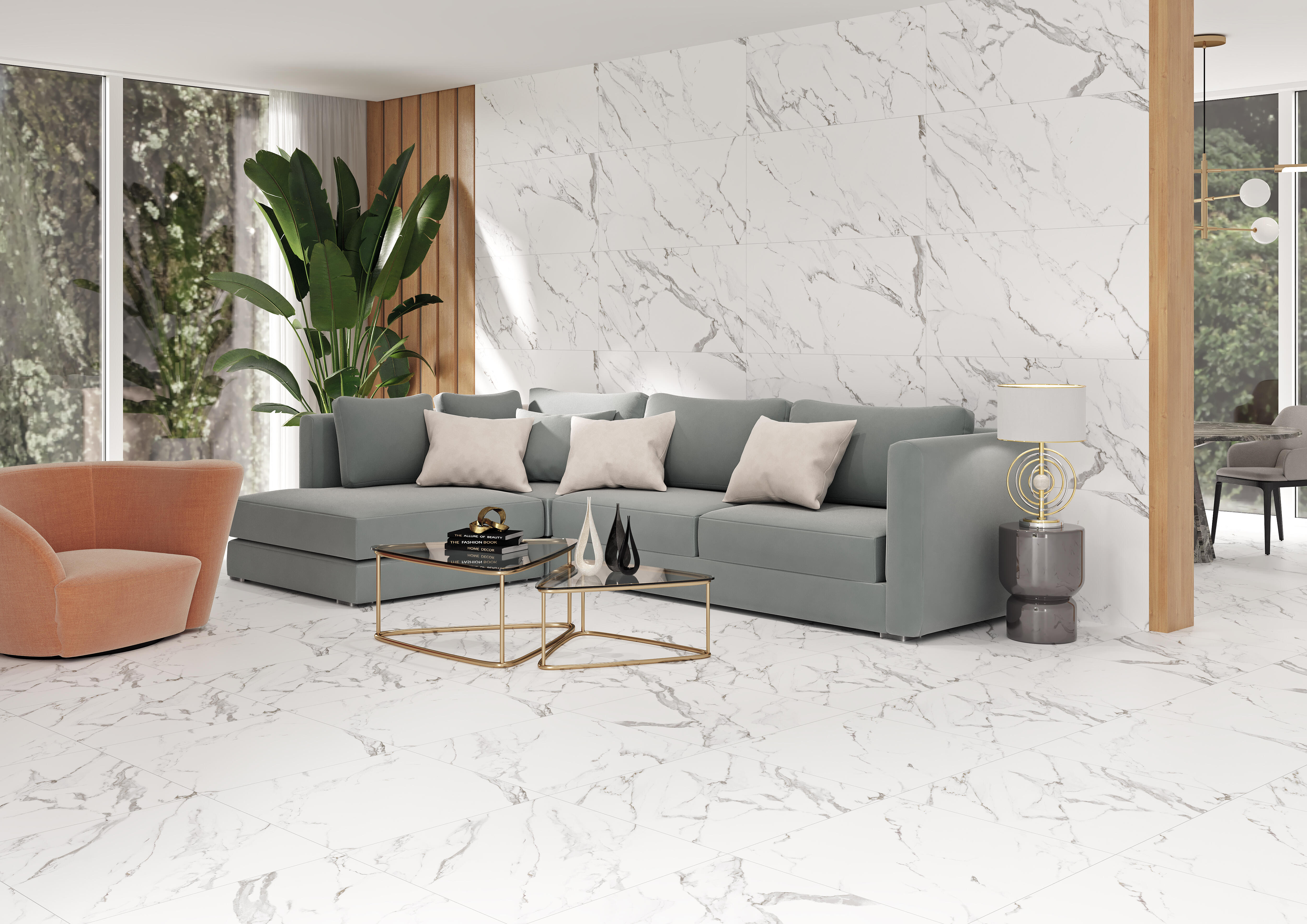 Gres szkliwiony Atelia white 59,8x119,8 cm 1.43 m2 - 2