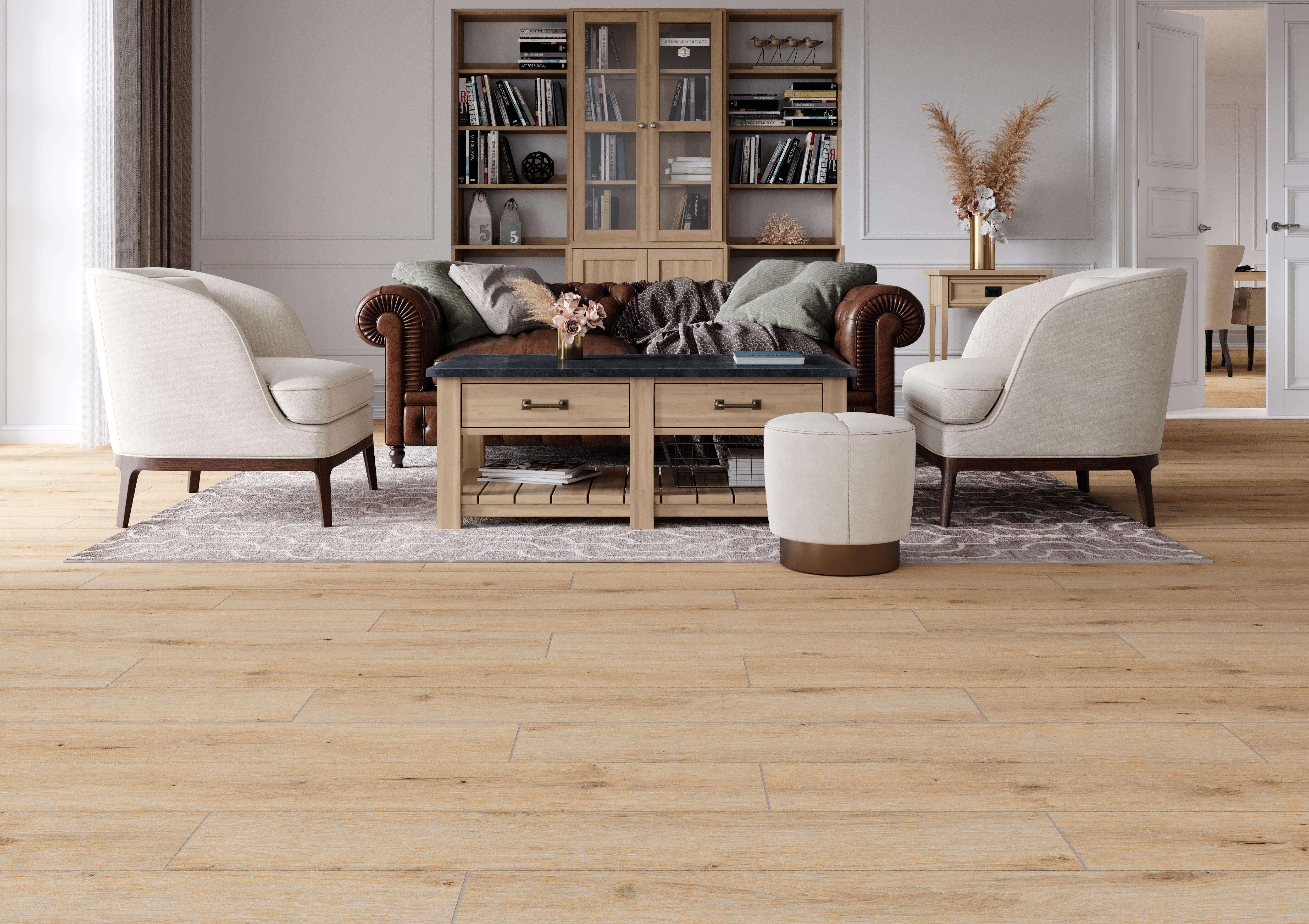 Gres szkliwiony Grafwood Sand 20x120 cm 1,19 m2 - 2