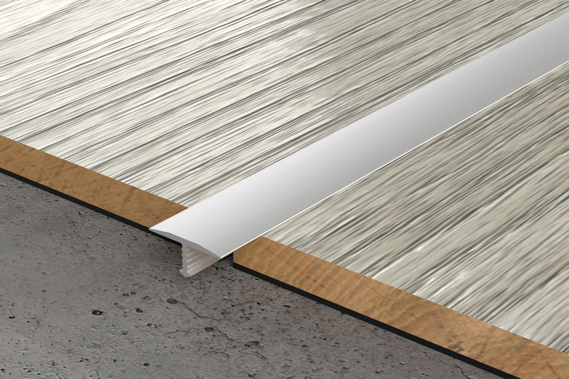 Profil fugowy łączący 18 mm Aluminium 250 cm Czarny El-Poler anoda połysk CEZAR - 2