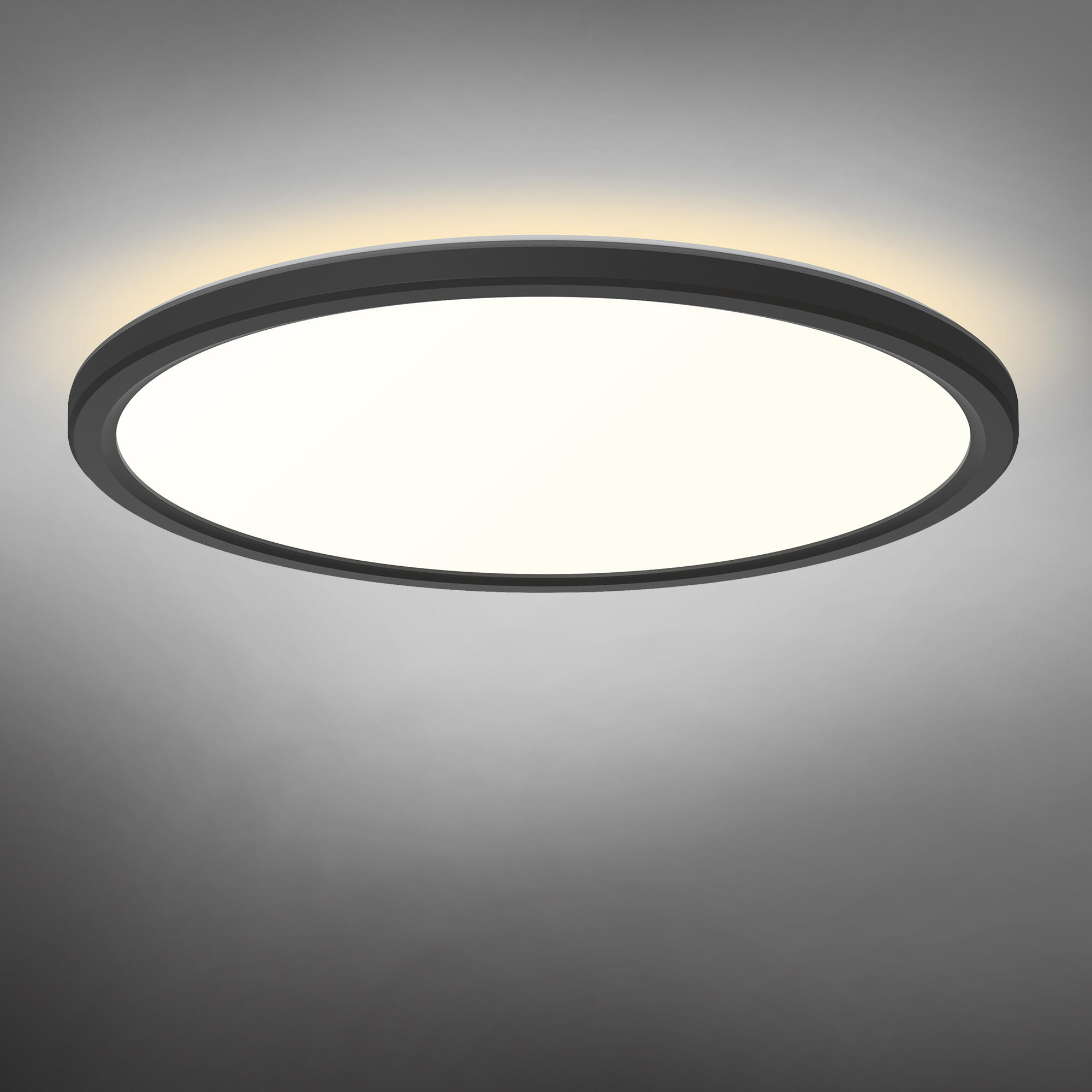 Plafon LED okrągły 22W 2400lm IP54 czarny - 2
