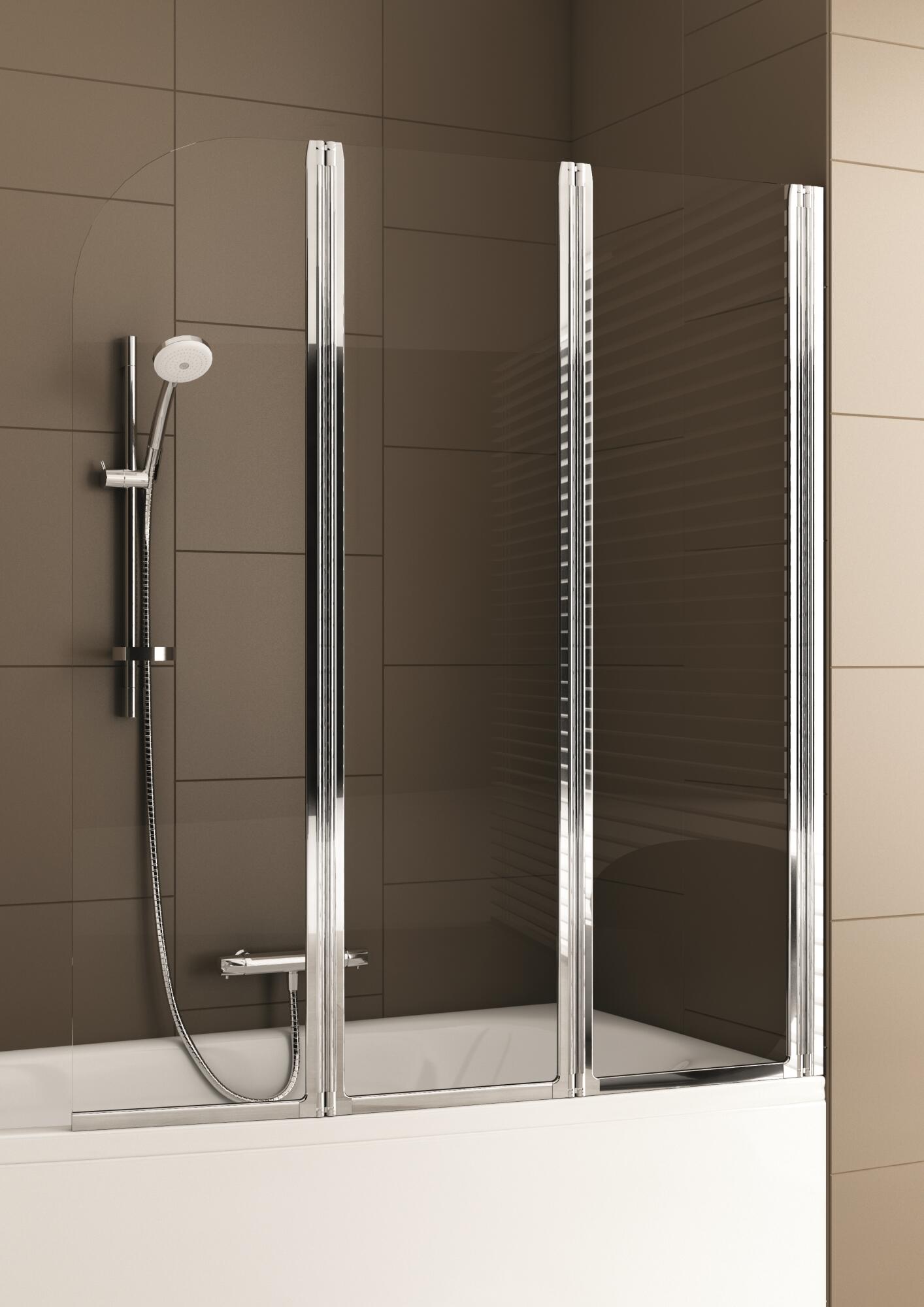 Parawan nawannowy Modern 140 x 120 cm chrom - 2