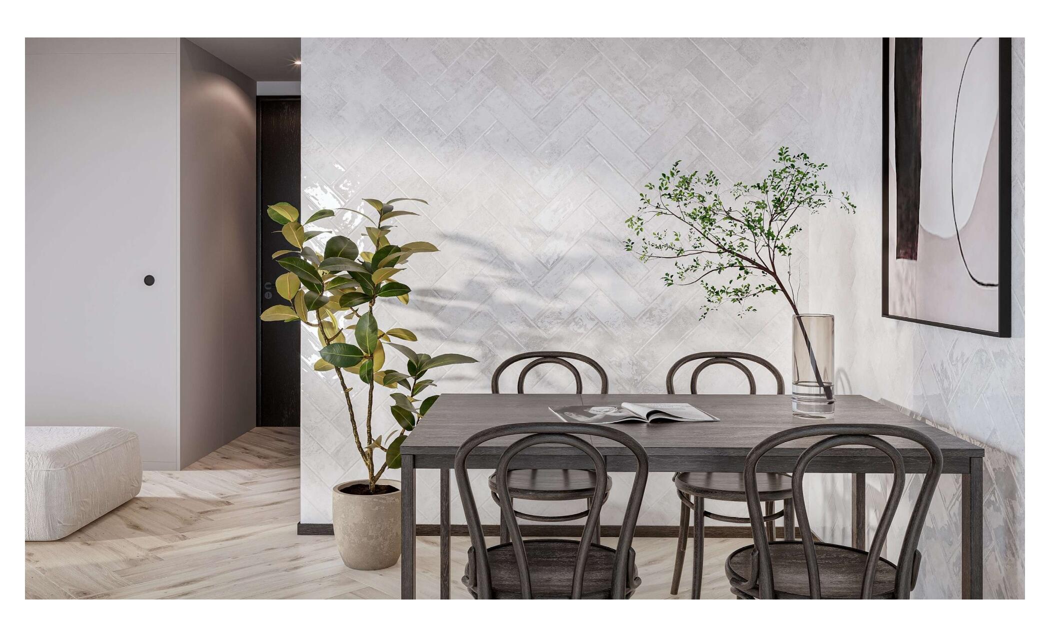 Płytka ścienna Garda white Glossy 10x30 0,84 m2 - 2