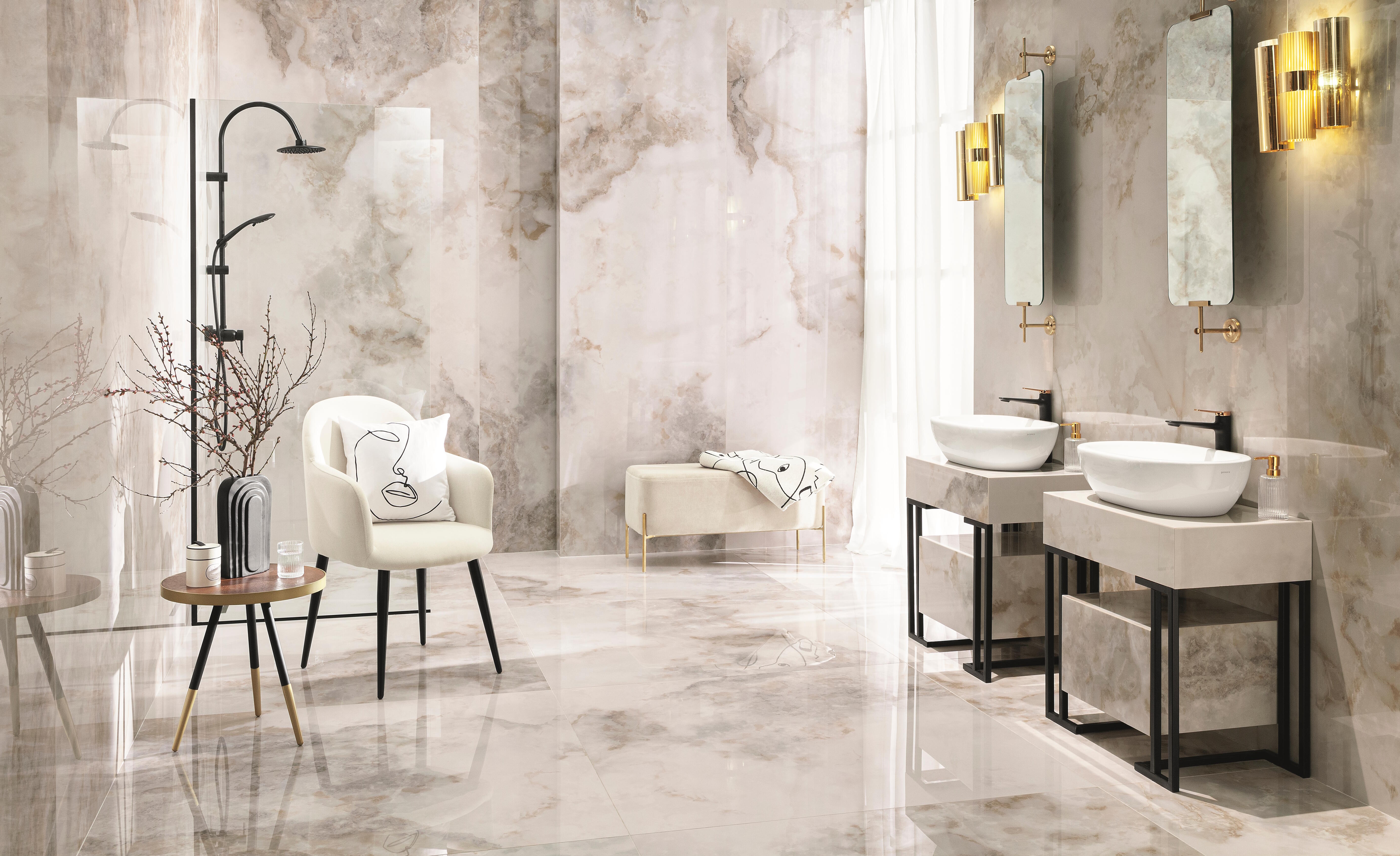 Gres szkliwiony Onice Bianco mat 59,8x59,8x0,8  cm 1,79 m2 - 2