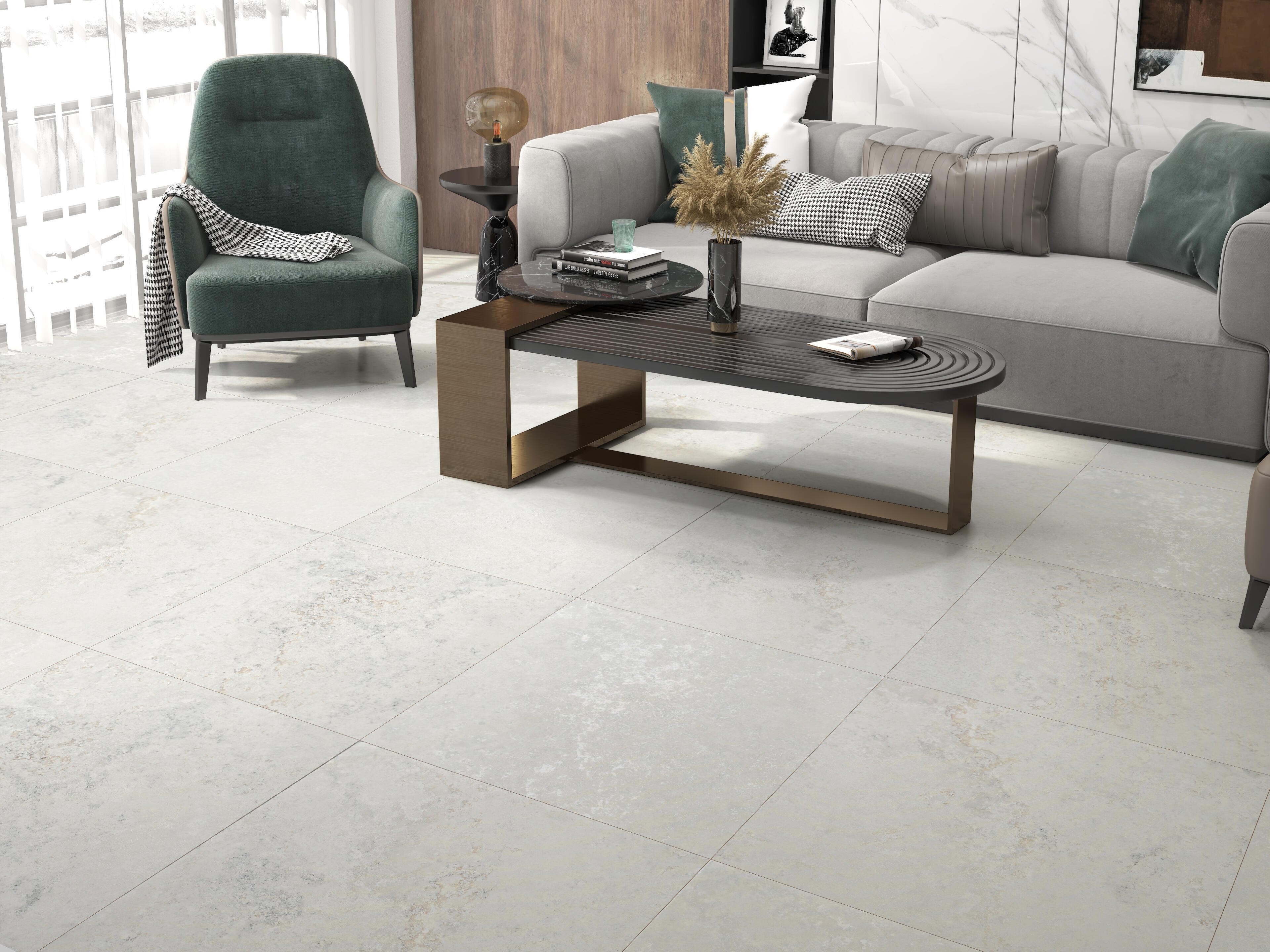 Gres szkliwiony Sierra White carving 60x60 1,44 m2 - 2