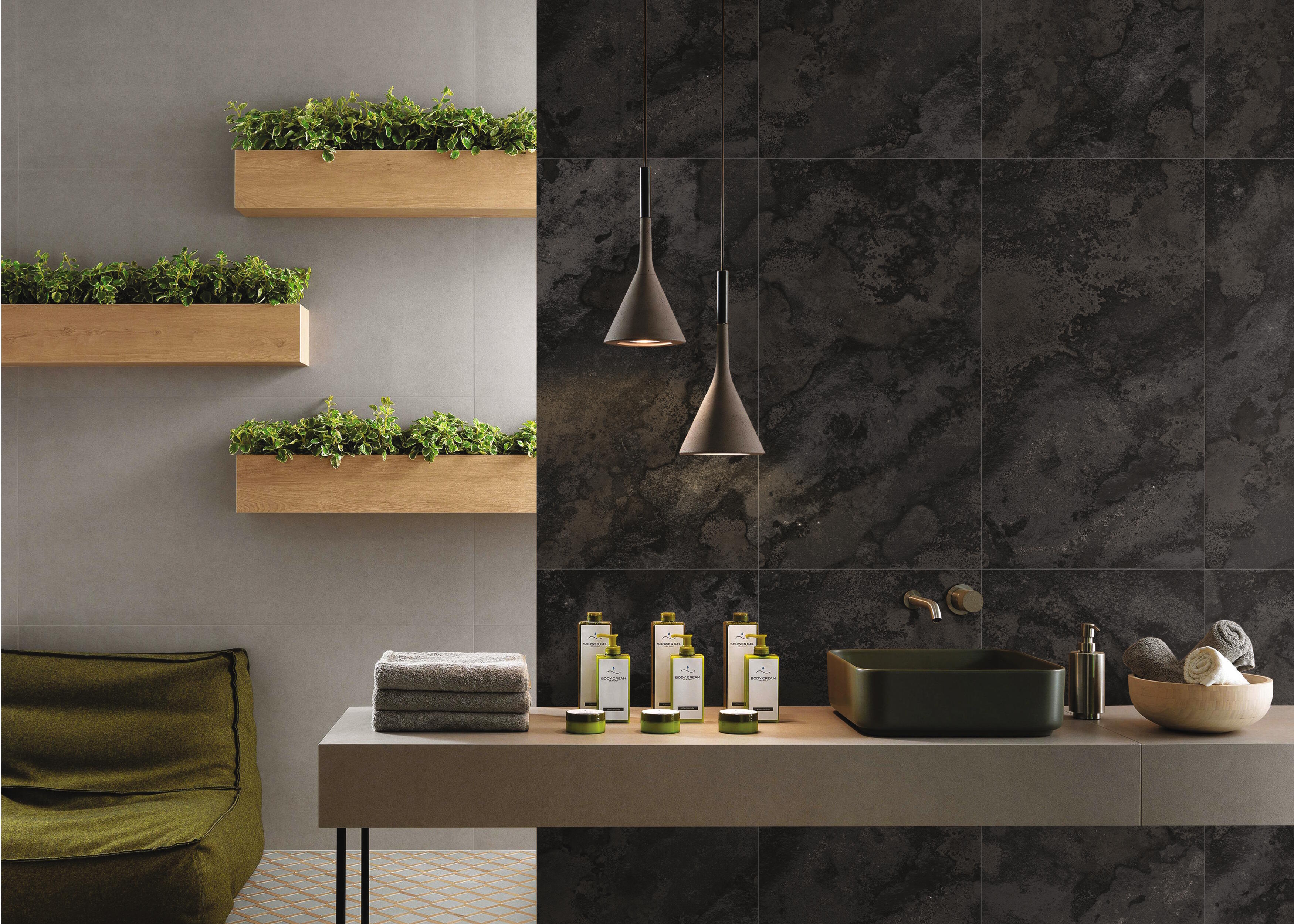 Gres szkliwiony Orisa Nero metal 60x120 1,44 m2 - 2