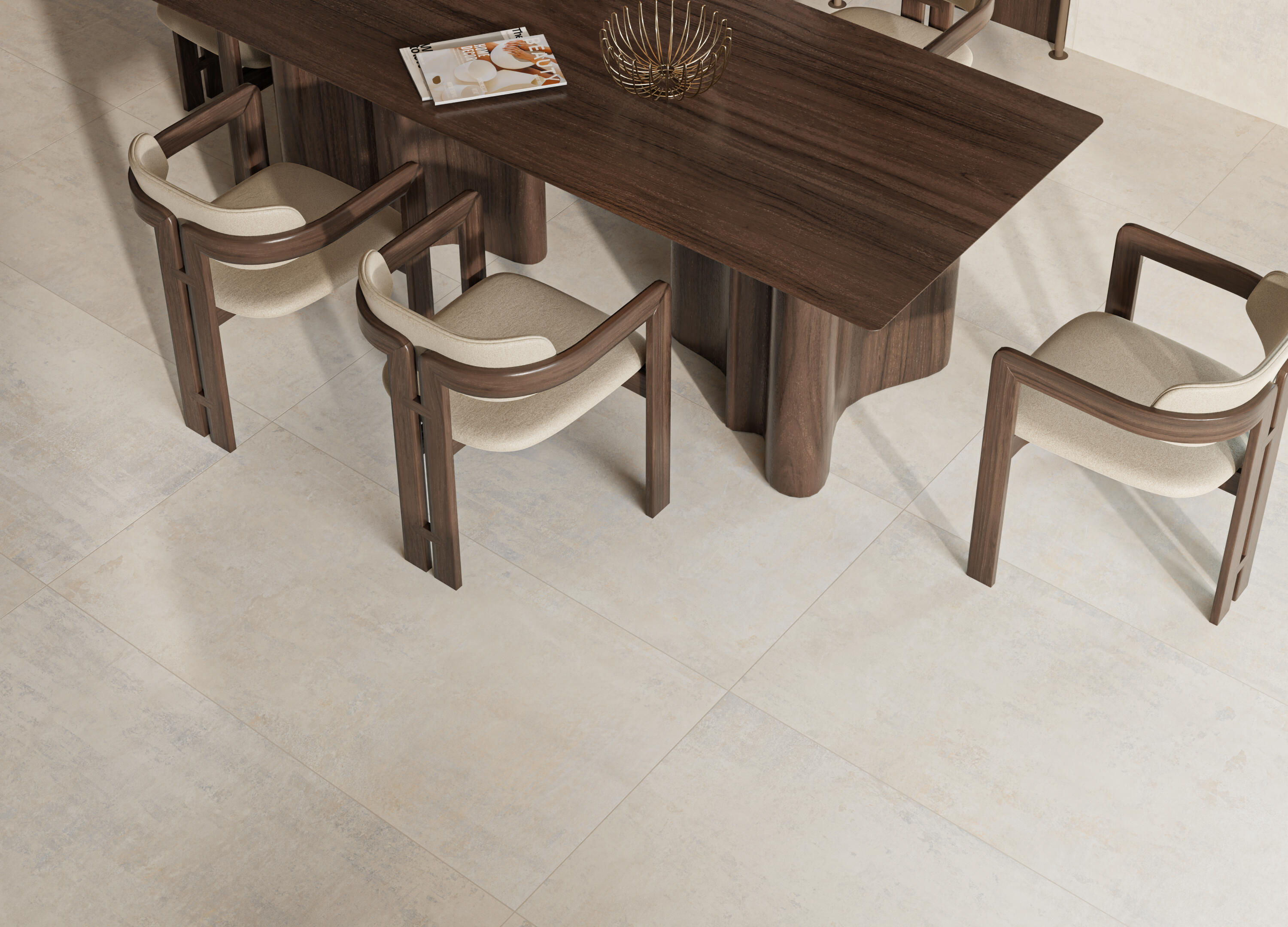 Gres szkliwiony Ilenia Ivory Silky Cristal 59,7x119,7 m2 - 2