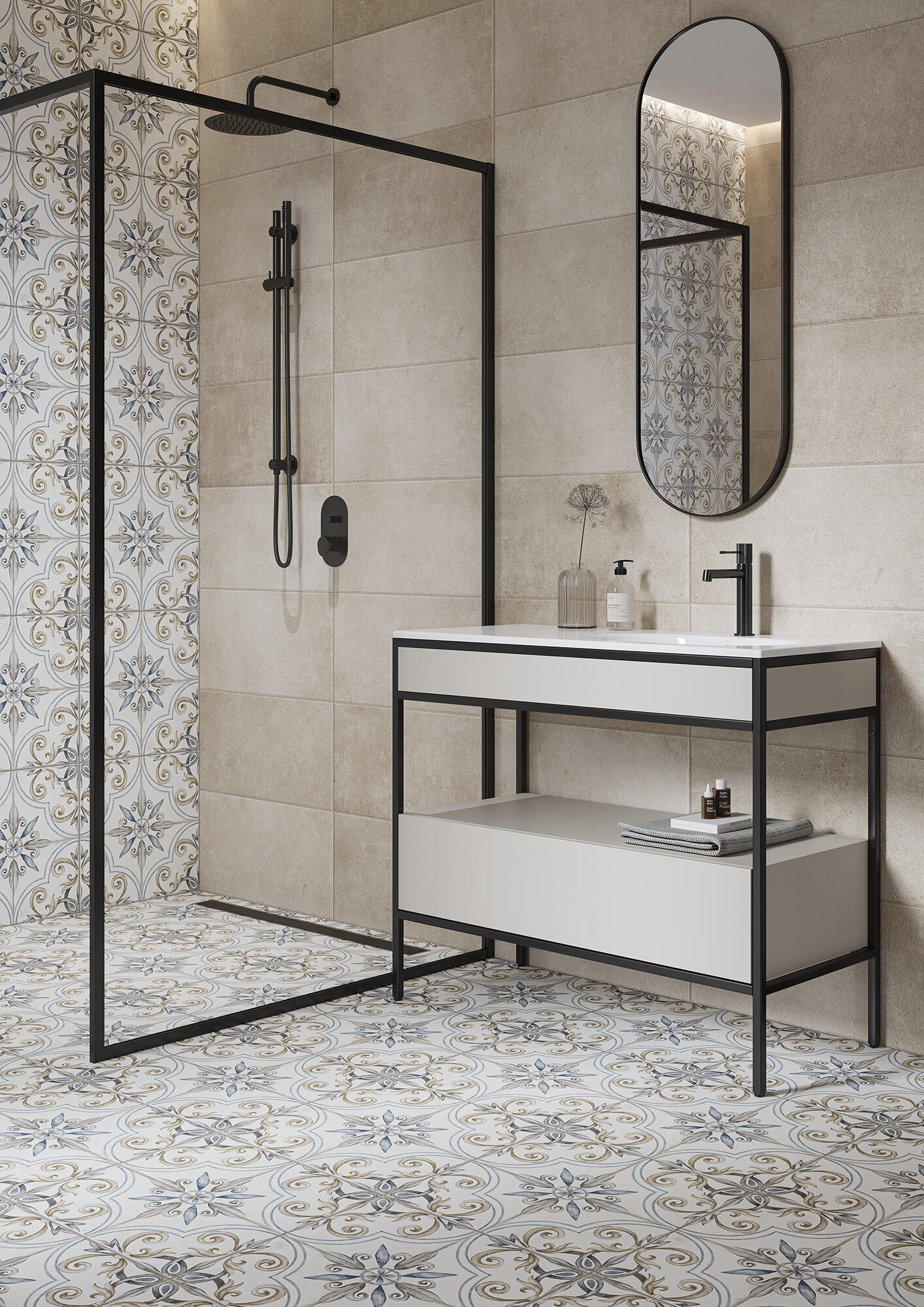 Gres szkliwiony Patchwork Grace 42x42 1,41 m2 - 2