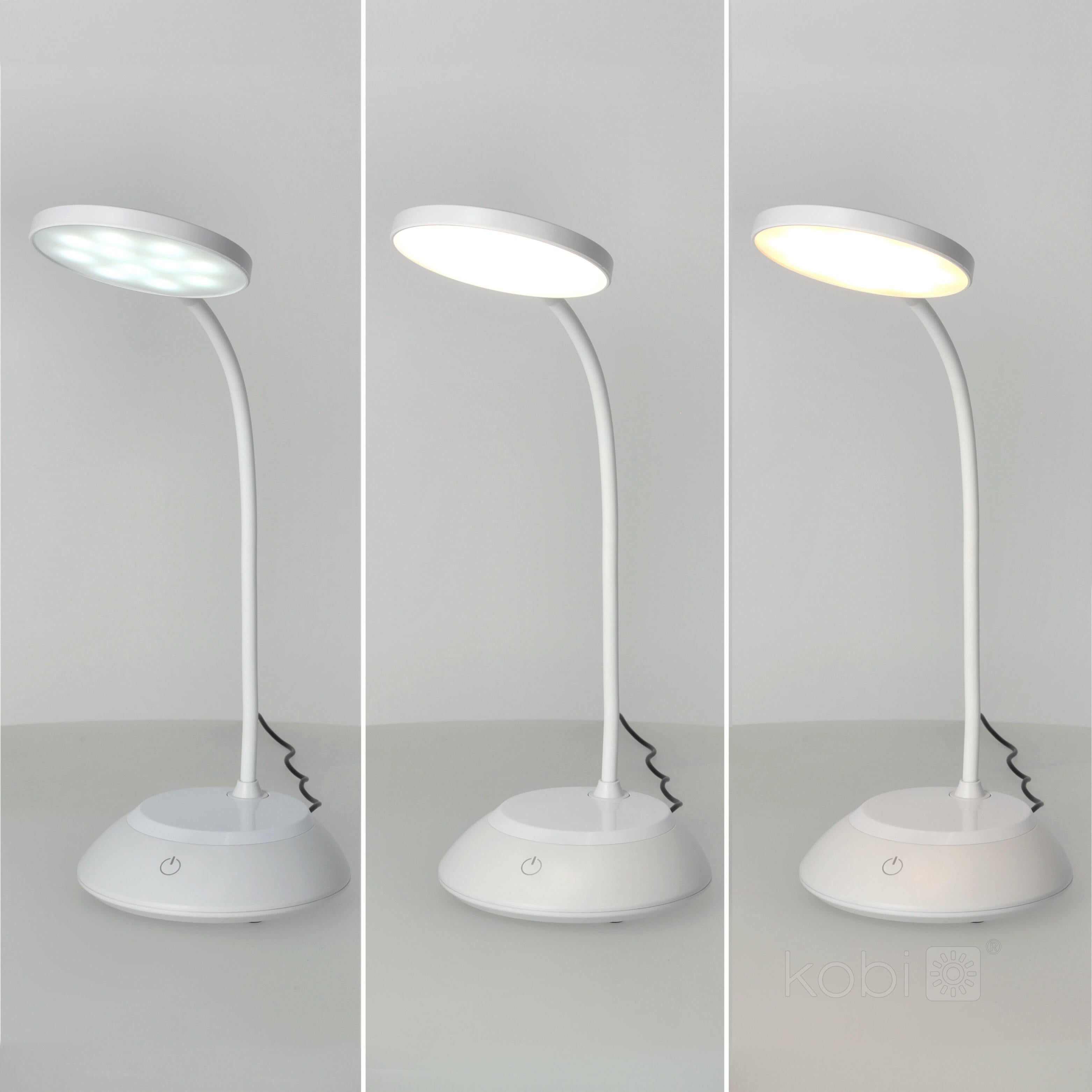 Lampka biurkowa Led Visua Desk 5W 200lm USB-A ściemnialna biała - 2