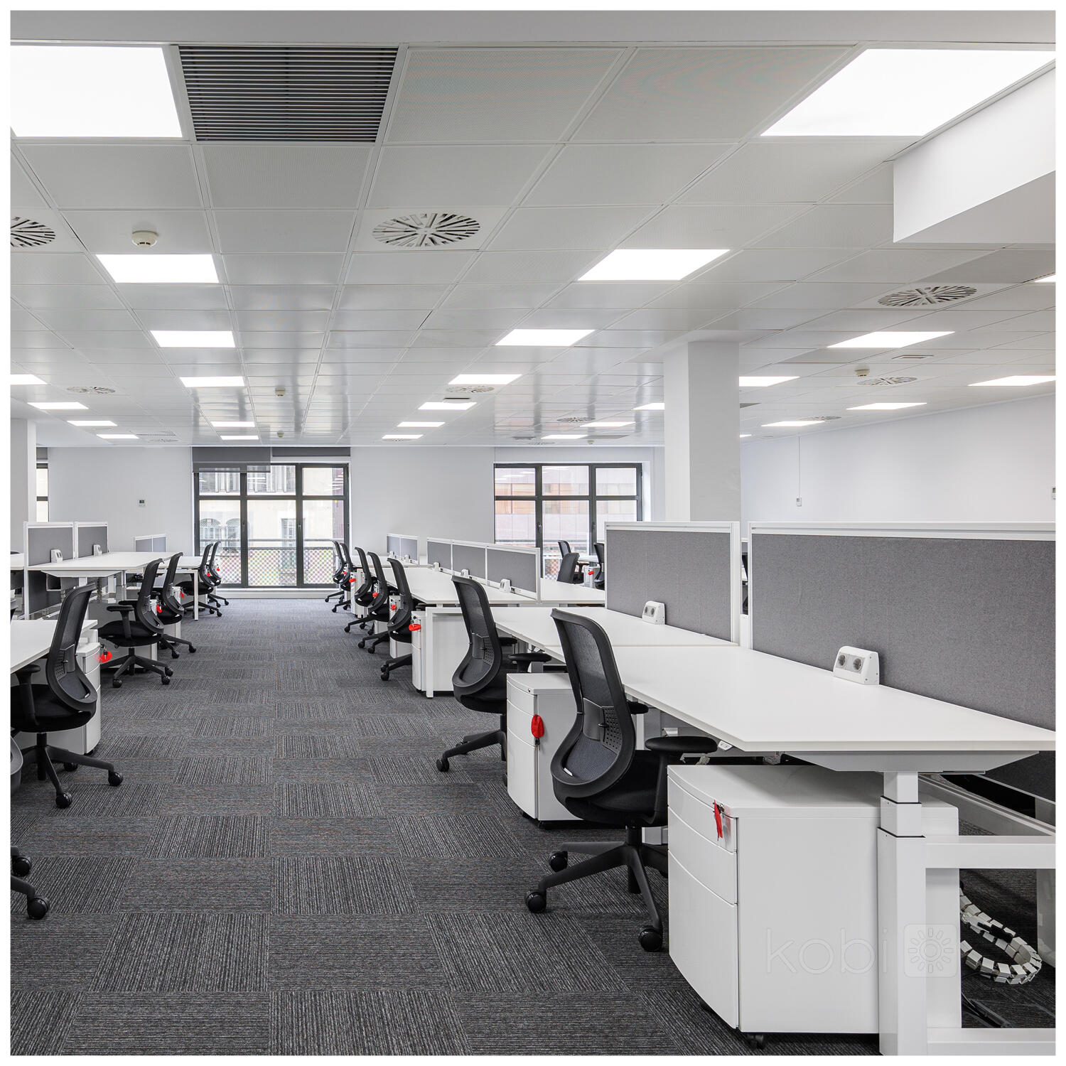 Panel LED podtynkowy 60x60cm 25/36/40W 3250/4680/5200lm 3000/4000/5700K IP44 - 2