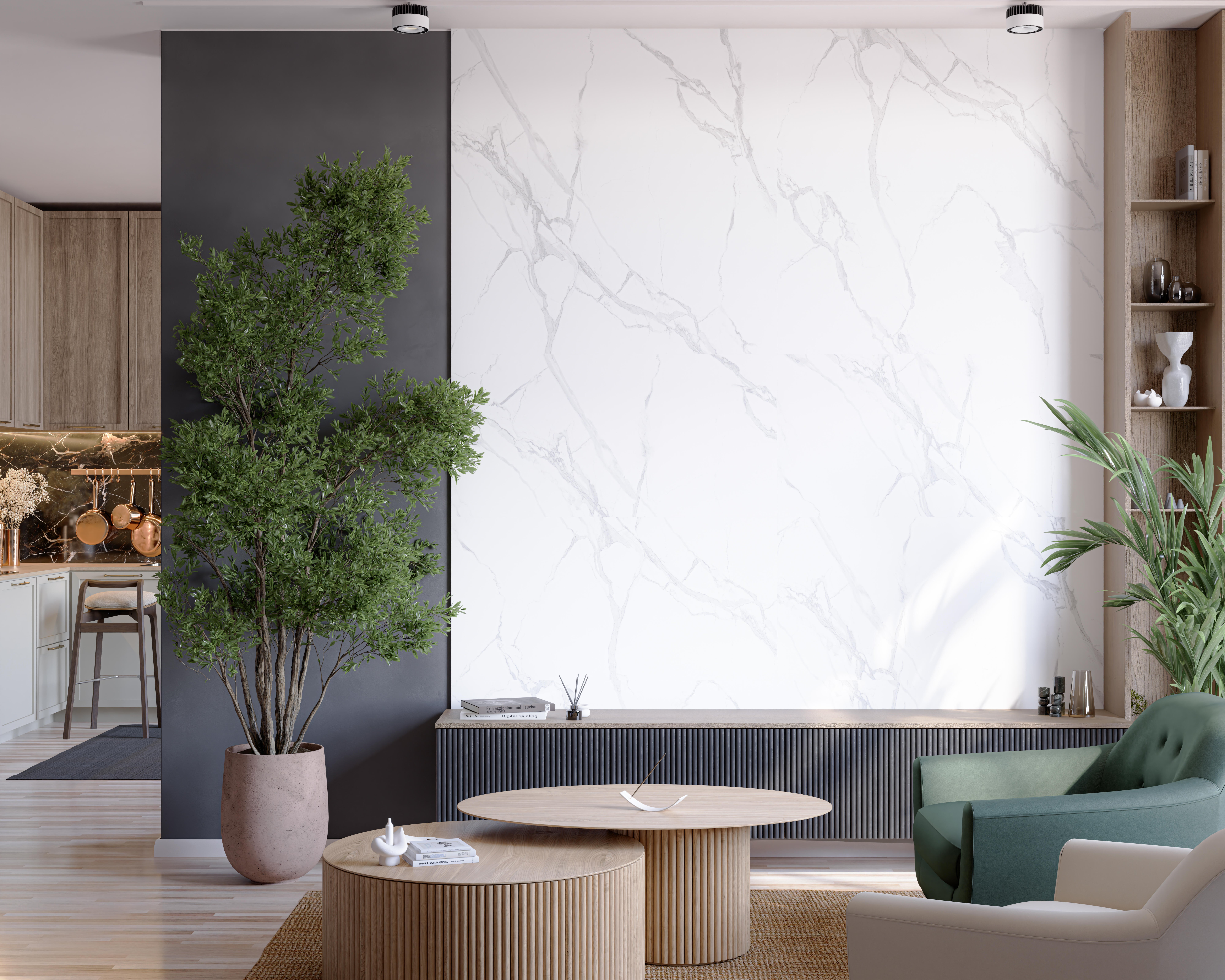 Panel ścienny SPC Carrara 4 mm biały 120x60 - 2