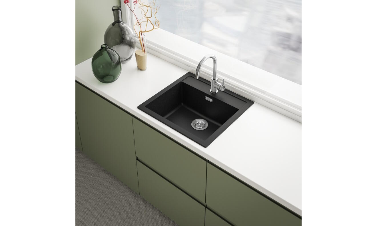 Zlewozmywak Franke Sirius Tectonite 56 x 53 cm onyx - 2