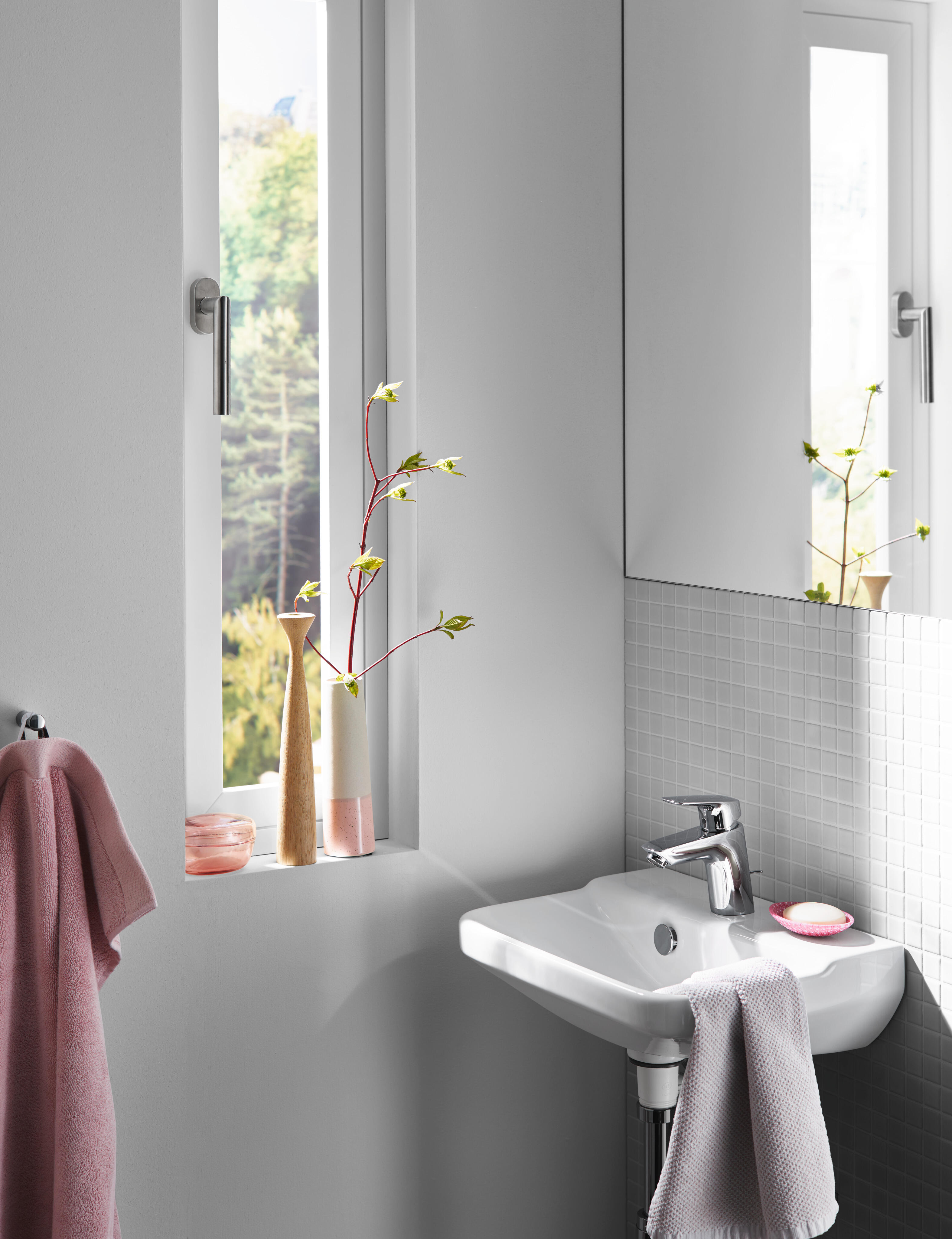 Bateria umywalkowa Hansgrohe Mycube M chrom - 2