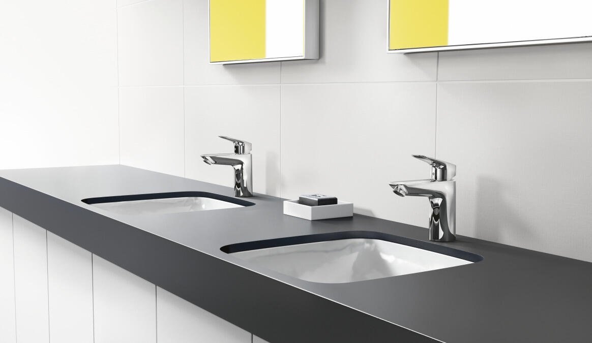 Bateria umywalkowa Hansgrohe Mycube L chrom - 2