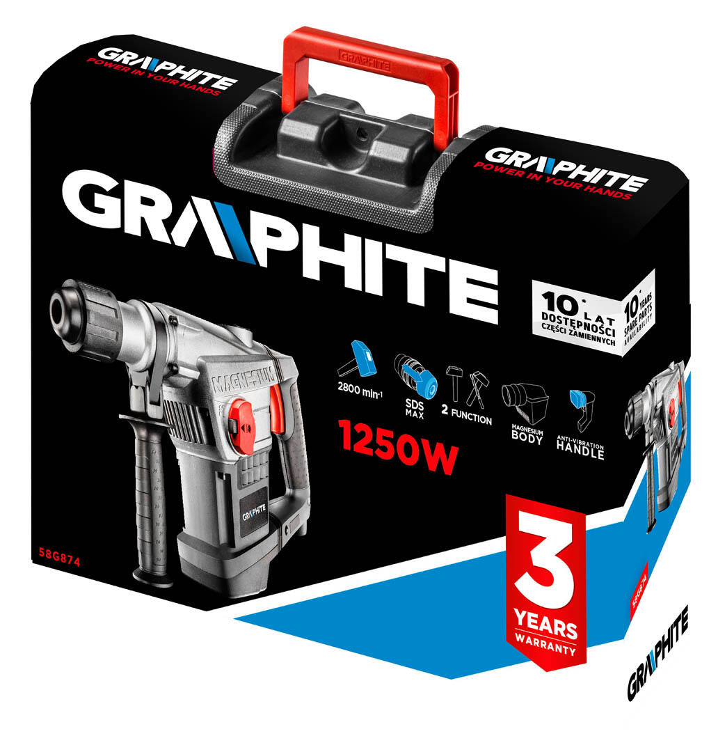 Młot udarowo-obrotowy 10J 58G874 Graphite - 2