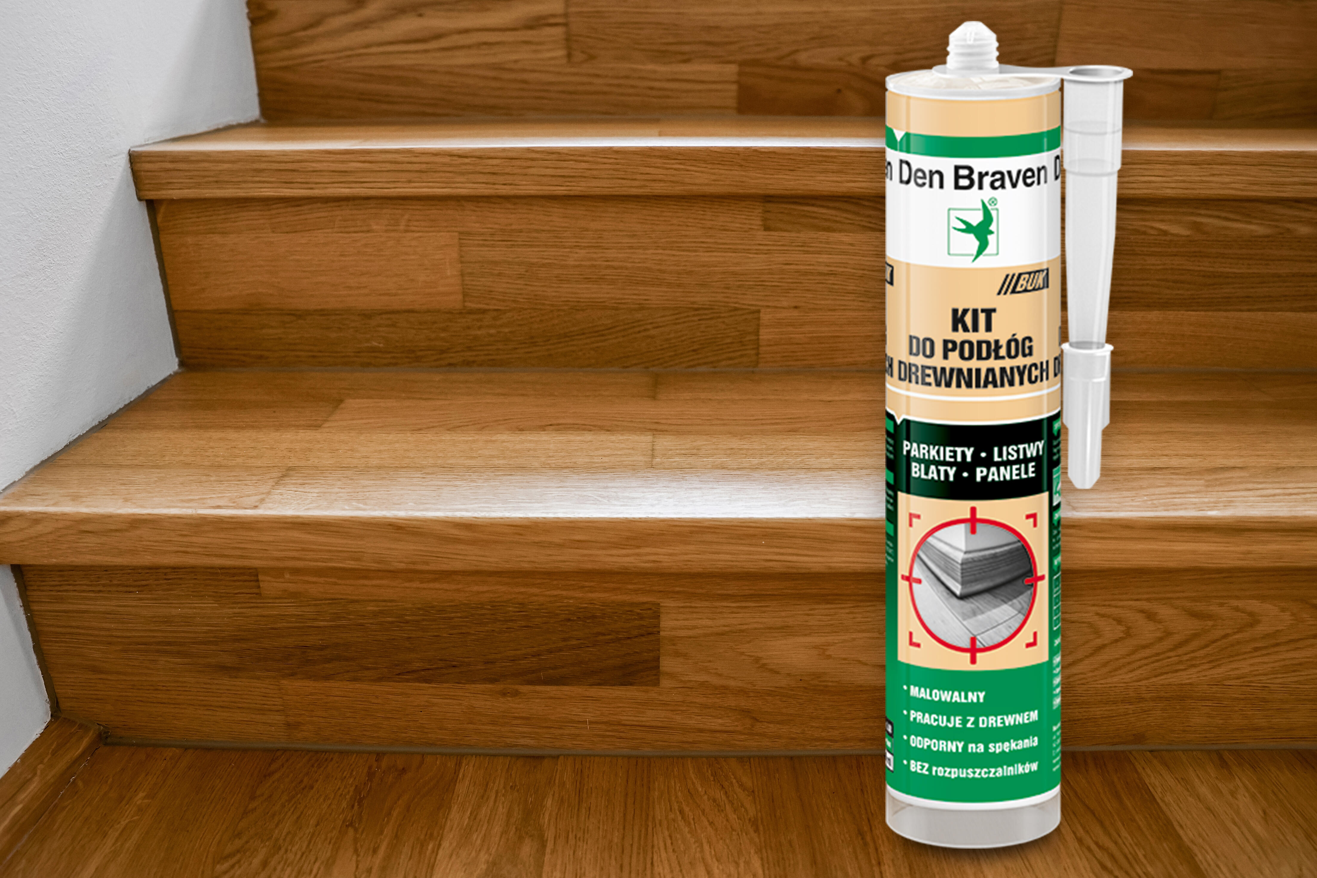 Kit do podłóg drewnianych Den Braven buk 280ml - 2