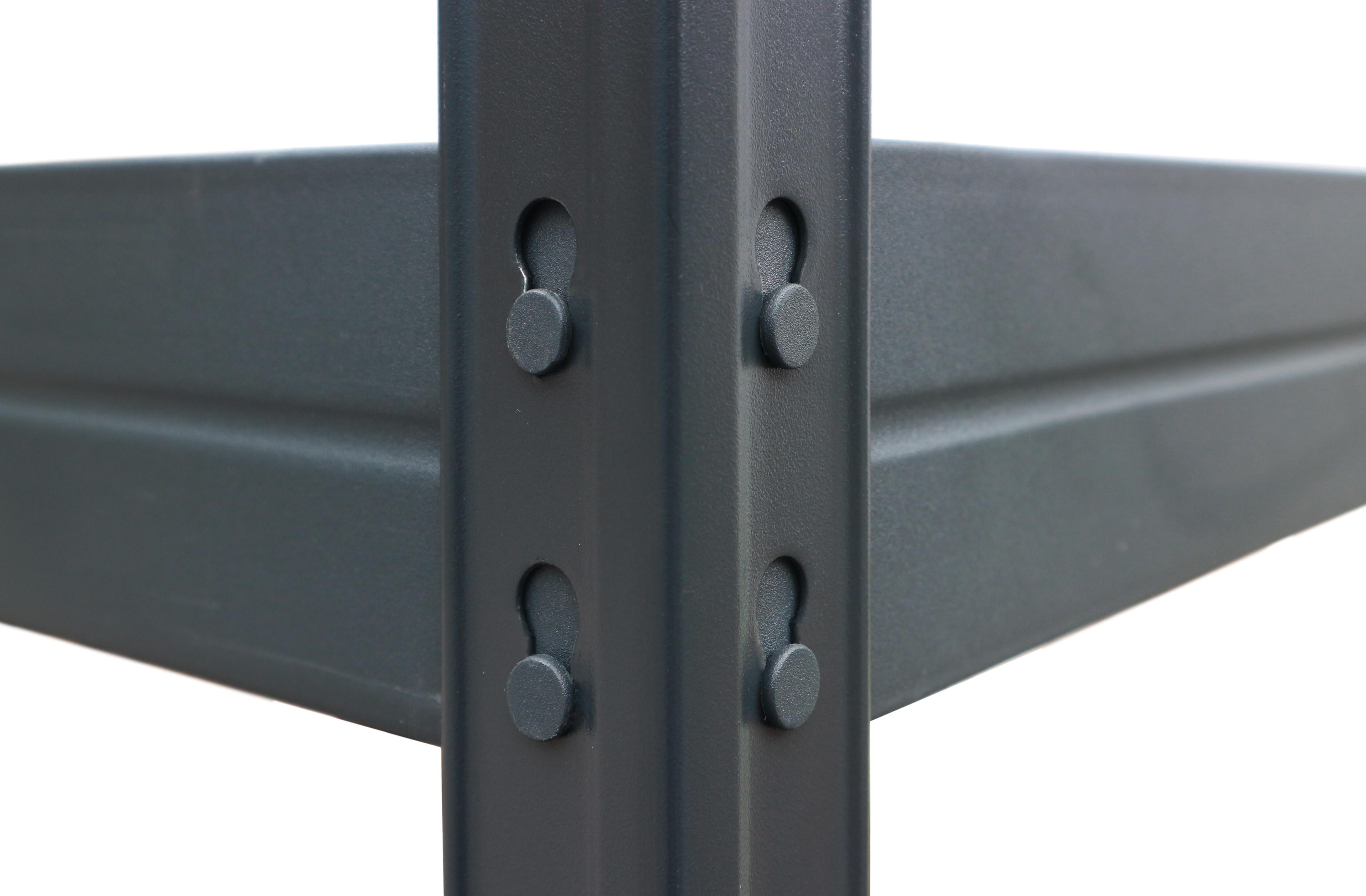 Regał magazynowy Rivet wym. 180x90x45 cm, 4 półki, nośćność 360 kg - 4