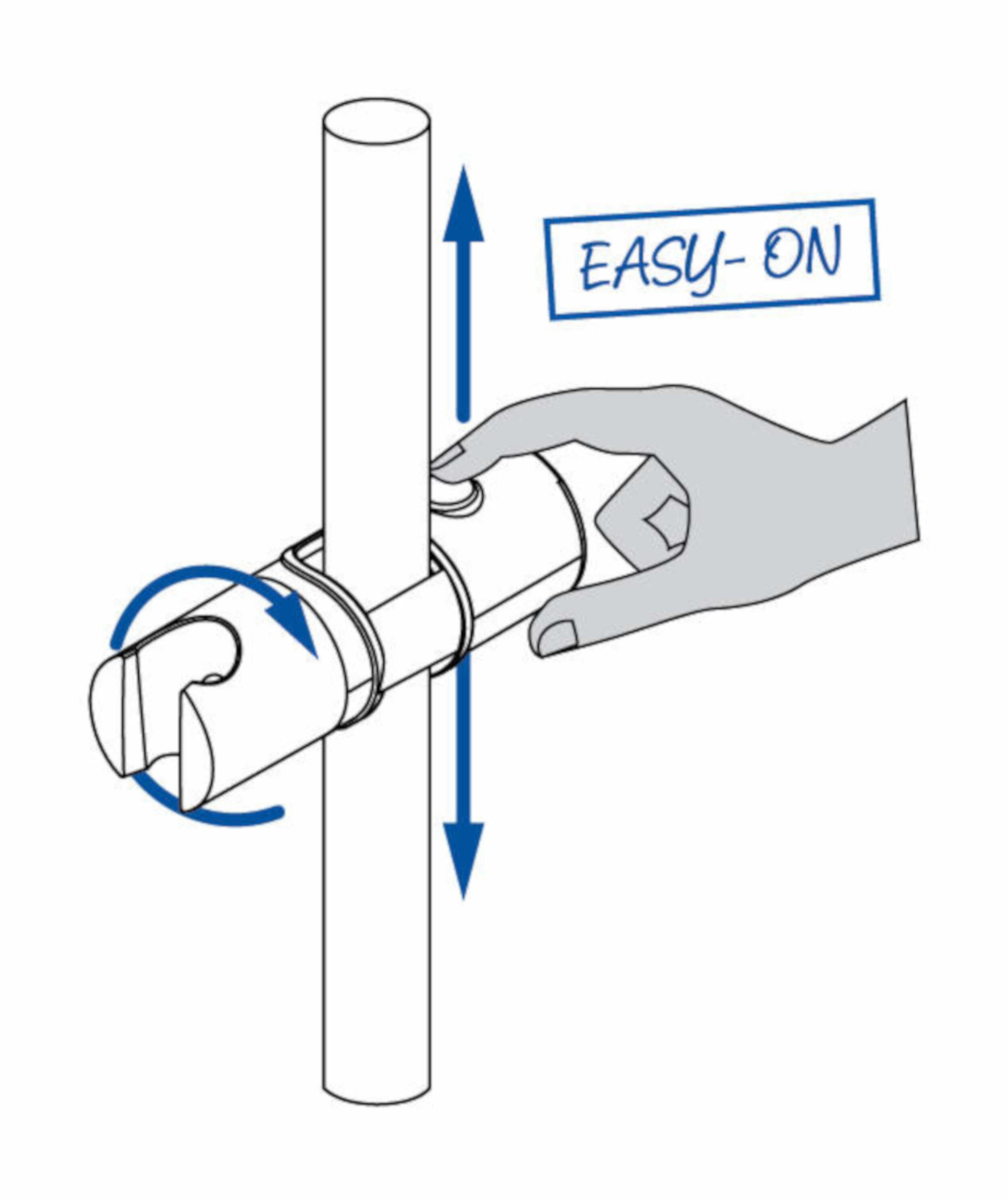 Uchwyt słuchawki prysznicowej na drążek Deante Easy-fix ANM - 2