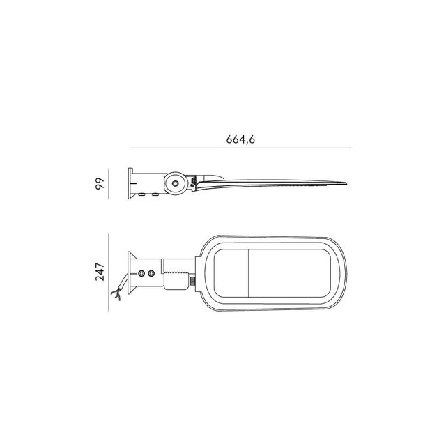 Lampa parkingowa LED 150W 14500lm 4000K IP65 