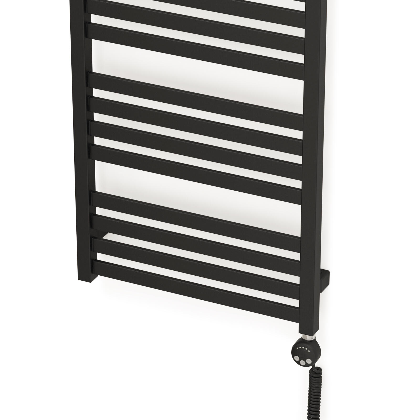 Grzejnik łazienkowy elektryczny Rytmic 960x500 mm 400 W, czarny mato Wy - 2