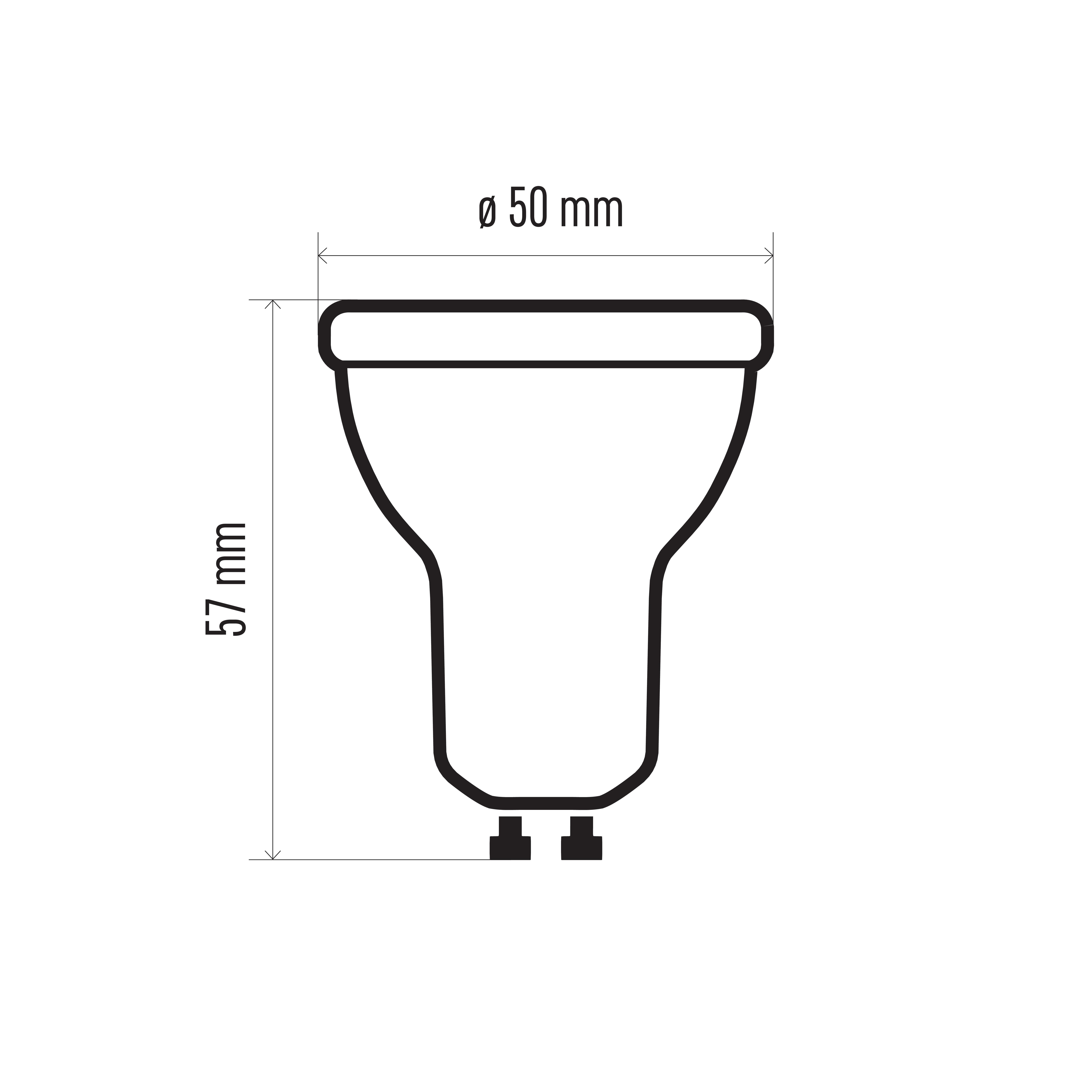 3x Żarówka LED GU10 7W806lm4000K - 2