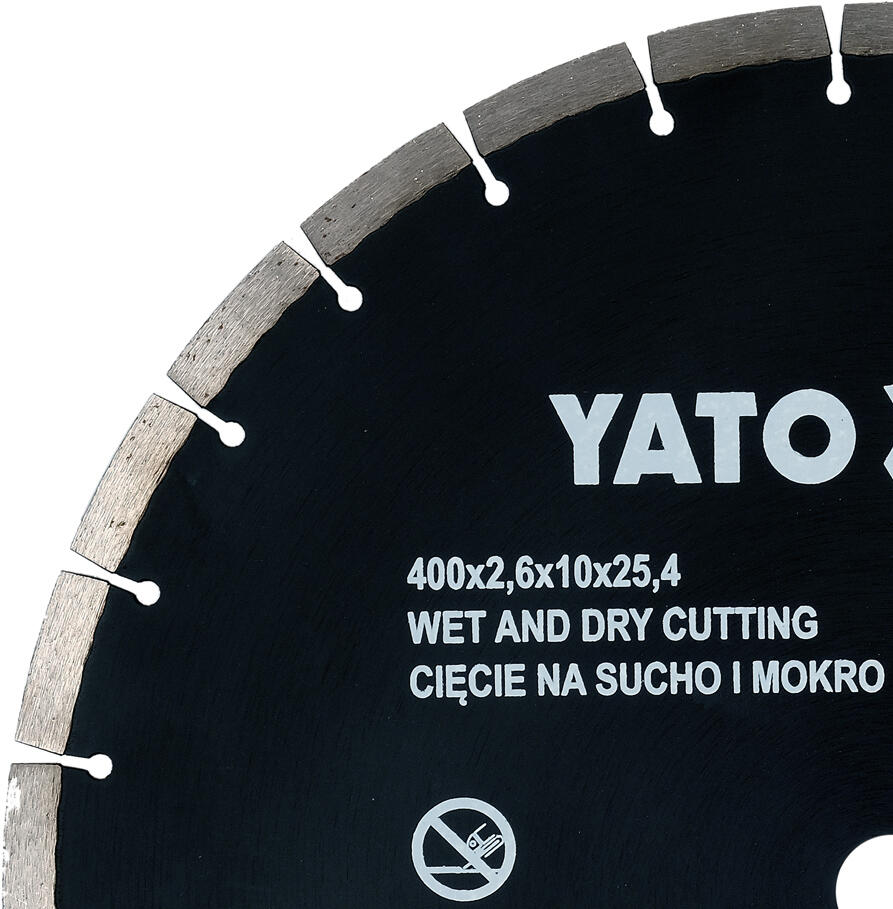 Tarcza diamentowa segmentowa 400x25,4 mm Yato - 2