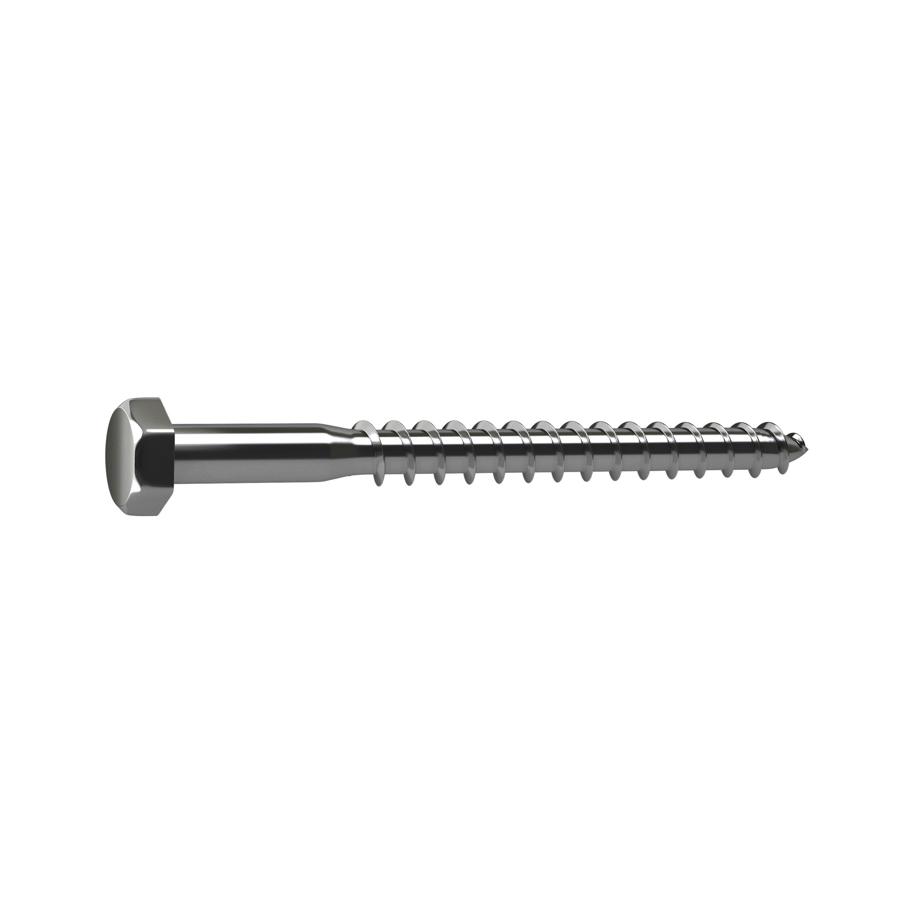 15 tirafondo standers con cabeza hexagonal, ø 6 x l. 30 mm