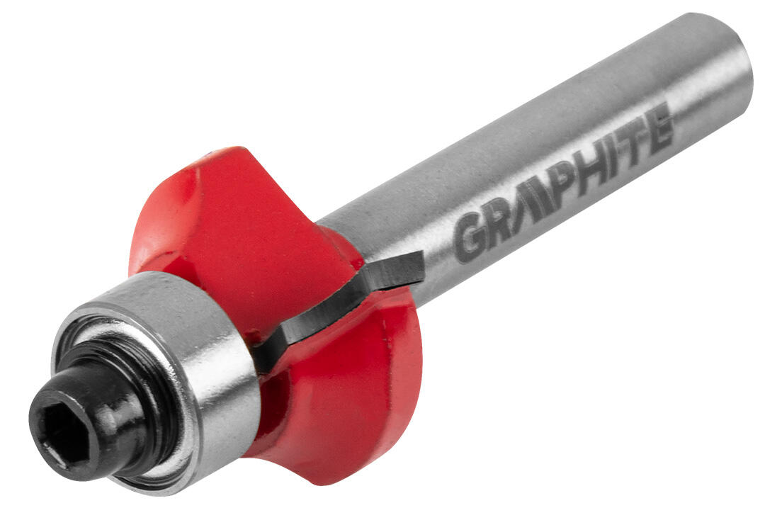 Frez kształtowy z łożyskiem, zaokrąglający 19x6,5 mm, trzpień 6 mm - 3