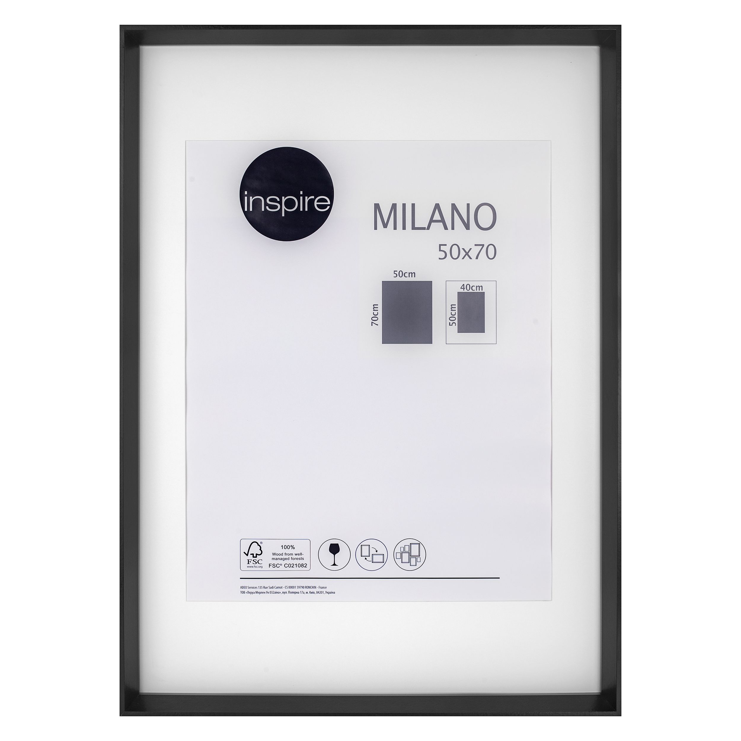 Drapeau AC Milan Officiel – 50 X 70 Cm – Polyester Noir – Boucle Pour Perche – Fabriqué En Italie