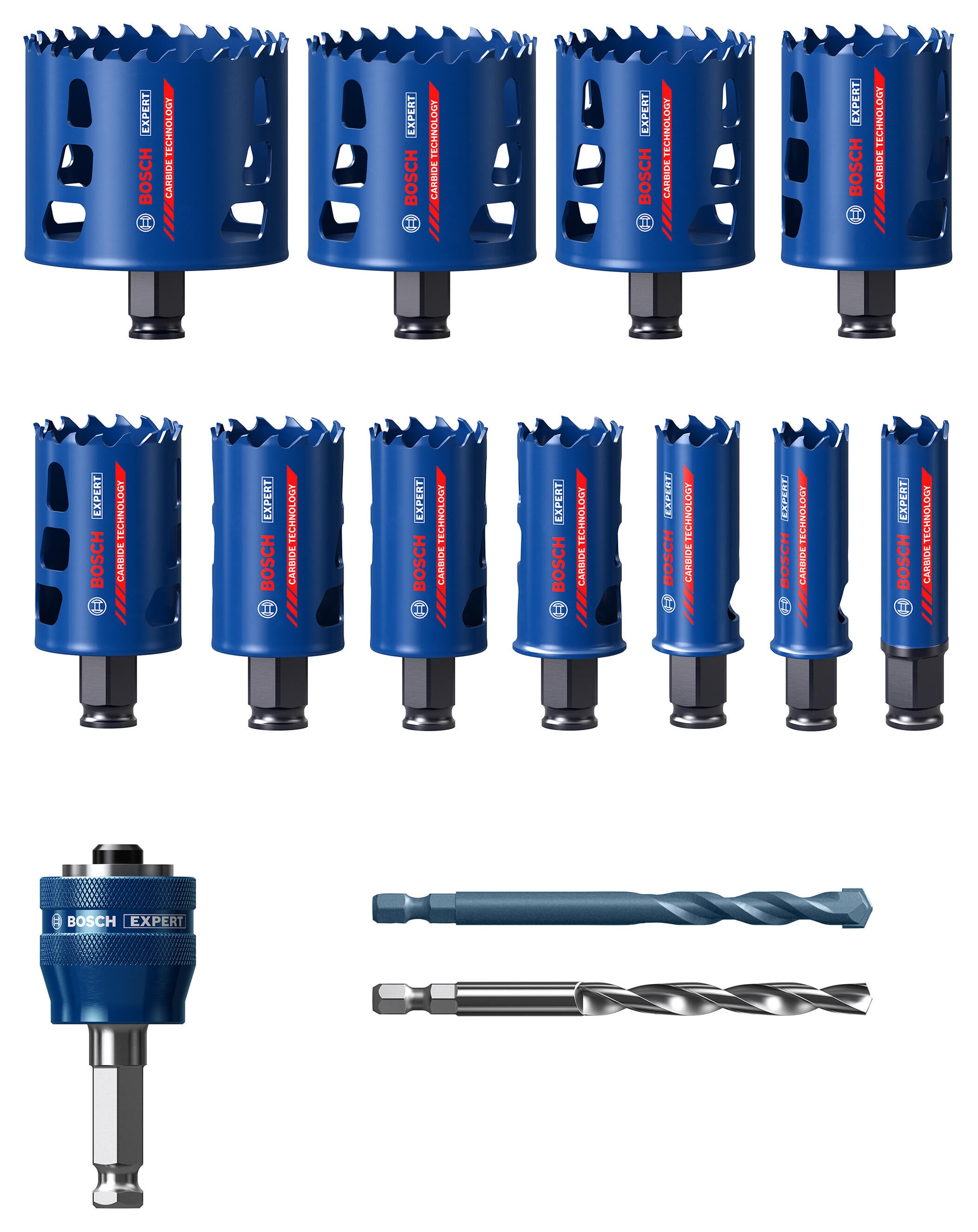 Zestaw otwornic EXPERT TOUGH MATERIAL Bosch, 14 szt. - 2
