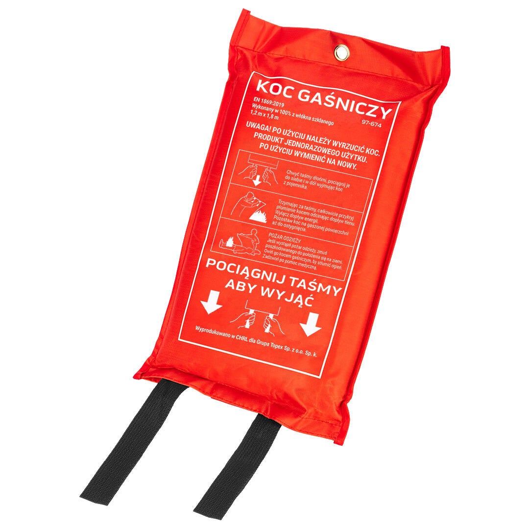 Koc gaśniczy szklany 1,2x1,8m - 2