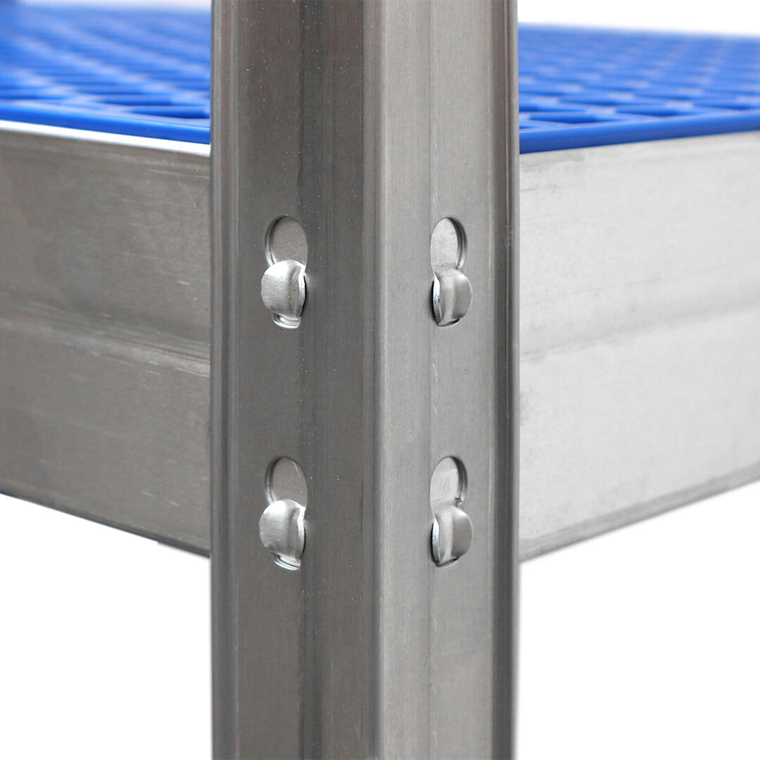 Regał magazynowy Horeca wym. 180x110x50 cm, 5 półek, nośność 175 kg - 3