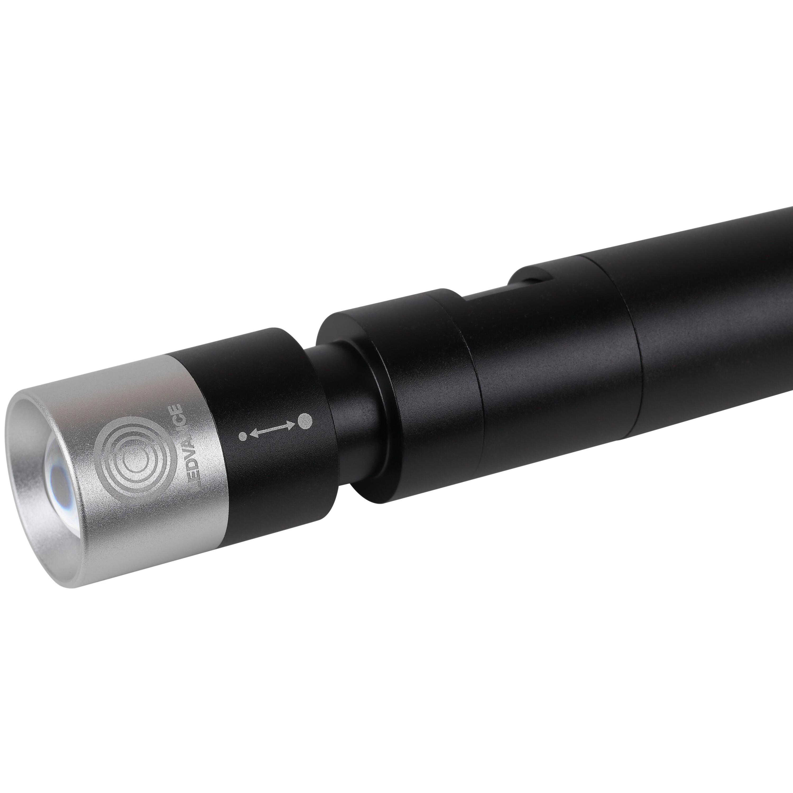 Lampa LED samochodowa akumulatorowa zasilanie 4xAA, 100Lm, 4 tryby pracy, młotek do szkła, przecinak pasów bezpieczeństwa, jednolita aluminiowa obudowa - 2