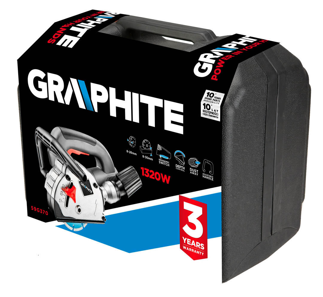 Bruzdownica 1320W 125 mm 59G370 Graphite - 2
