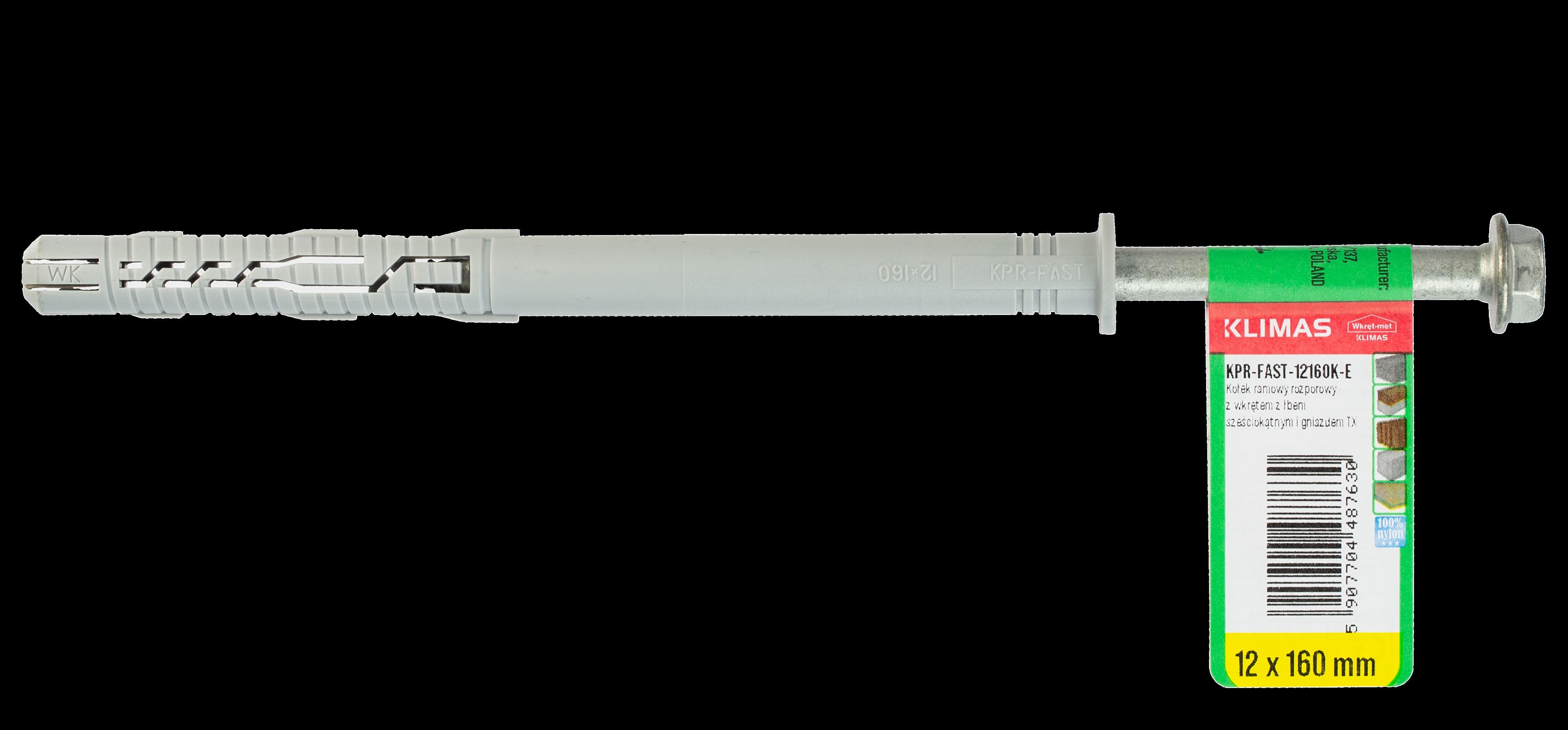 Kołek ramowy rozporowy TX 12x160mm szt.  - 2