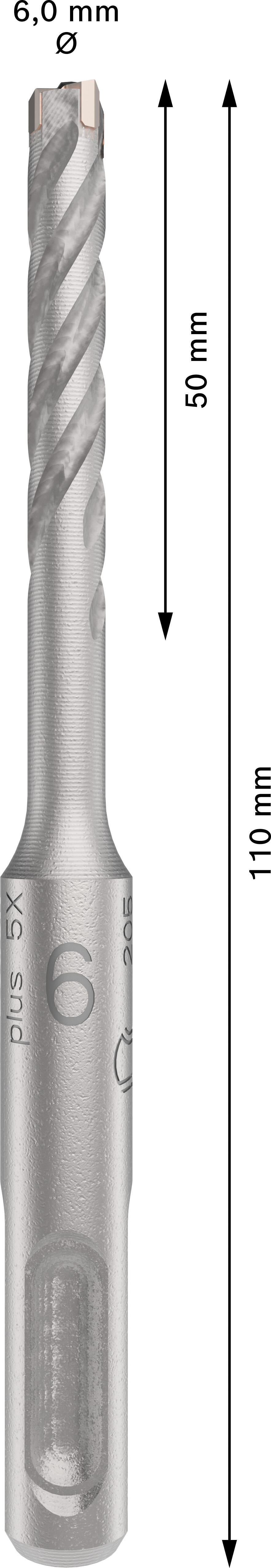 Wiertło SDS-Plus-5X 6x50x110 mm BOSCH - 2