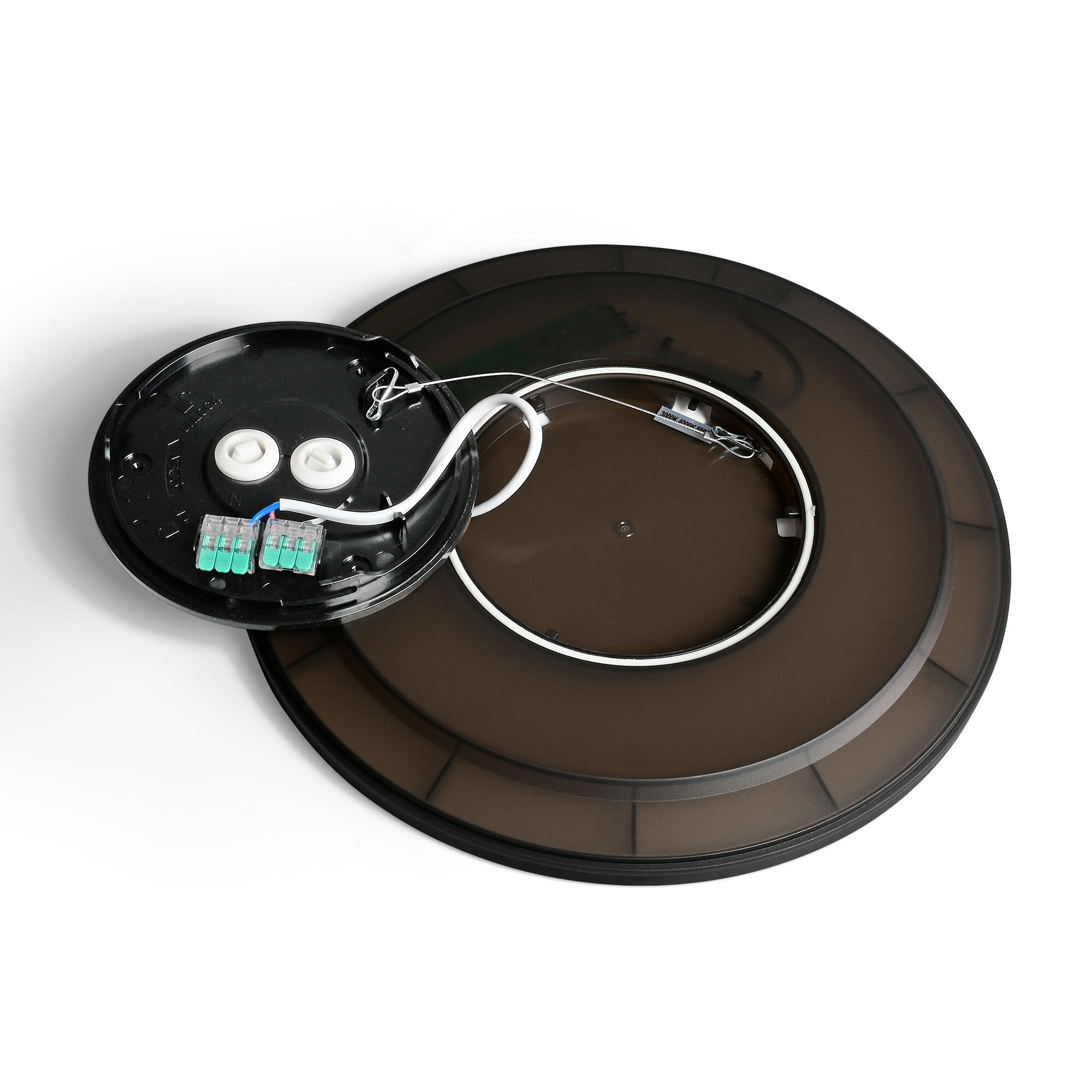 Plafon LED okrągły 22W 2400lm IP54 czarny - 4