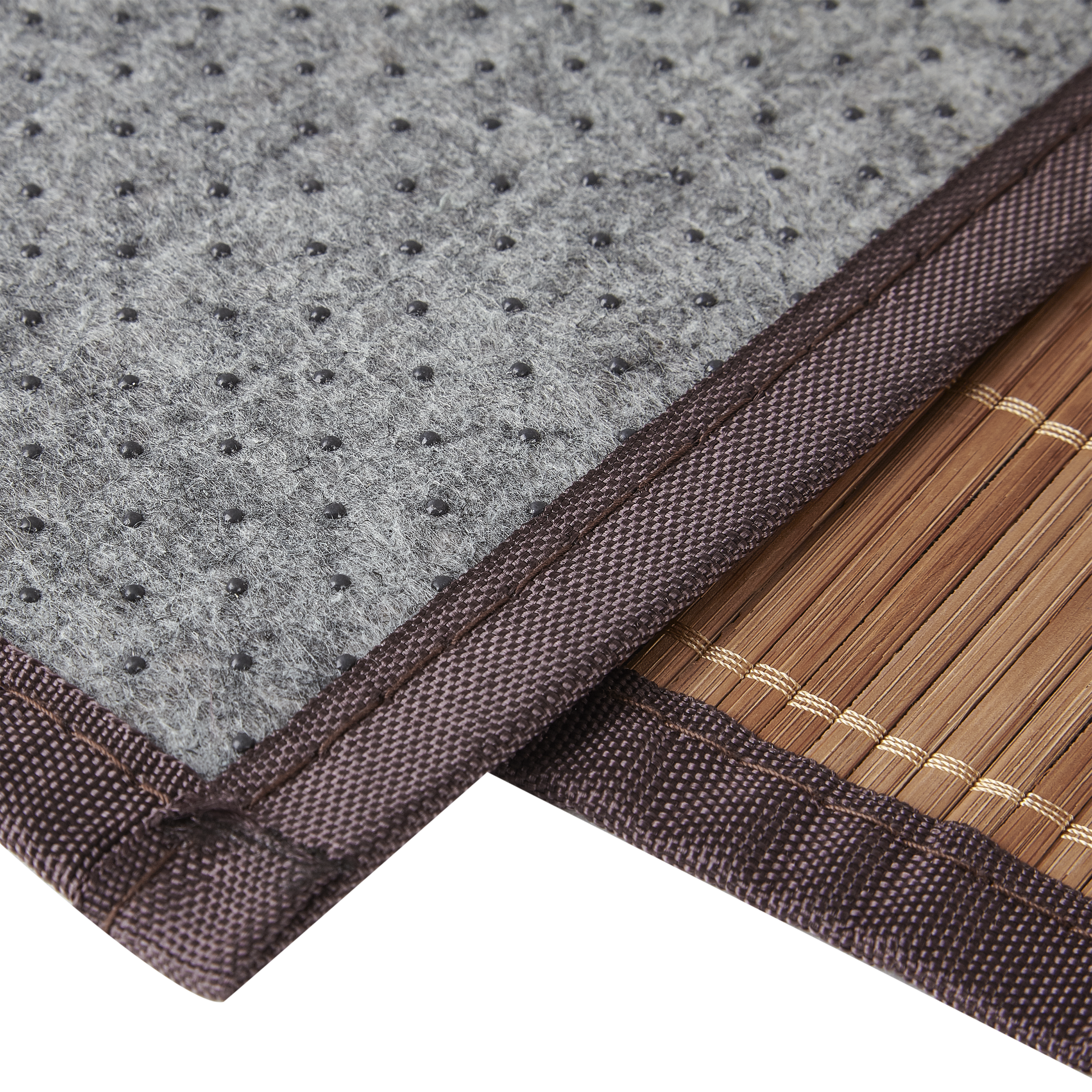 Tapis de bain l.50 x L.80 cm marron Bamboo SENSEA - 4