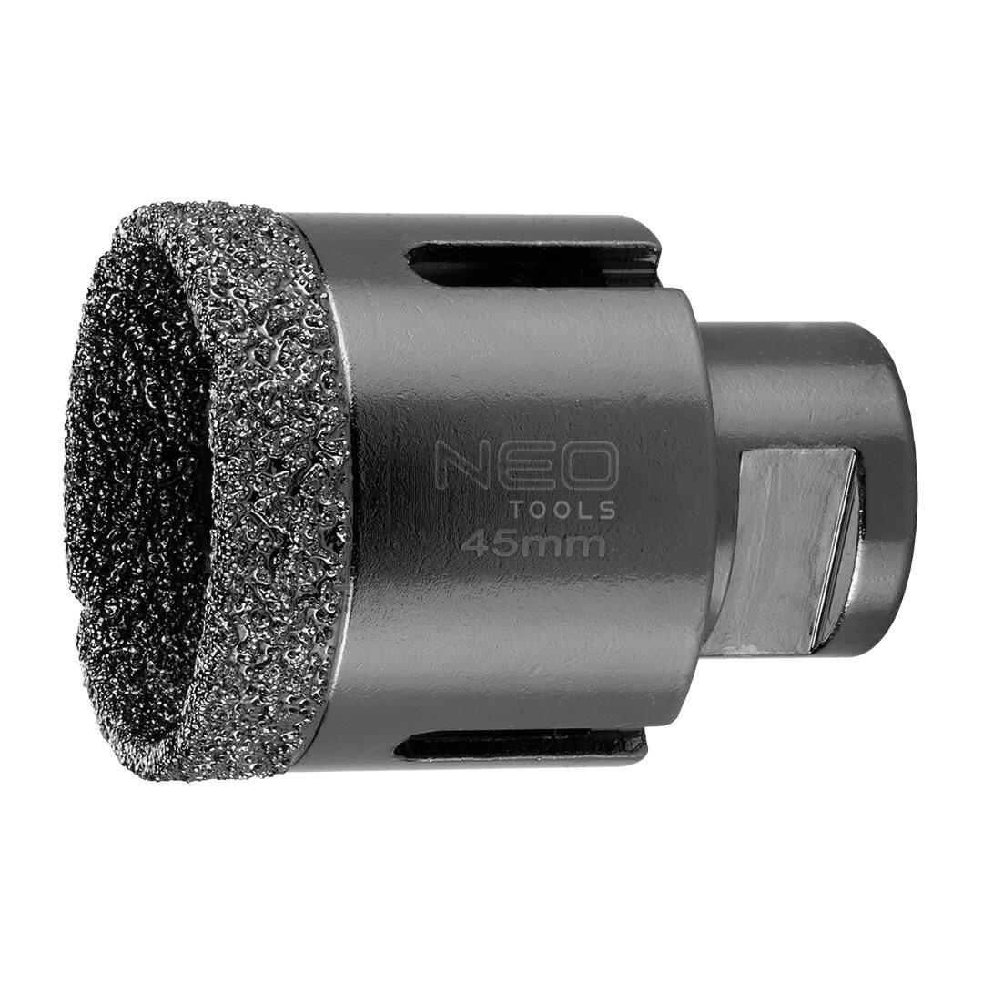 Otwornica diamentowa NEO TOOLS do pracy na sucho, 45 mm, uchwyt M14 - 2