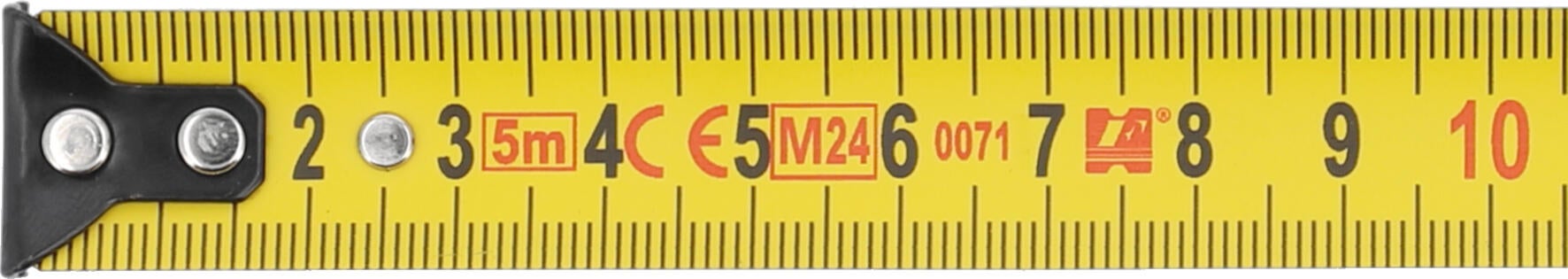 Miara zwijana, stalowa - odczyt górny. Długość: 5 m, szerokość: 19 mm - YATO YT-71320 - 2