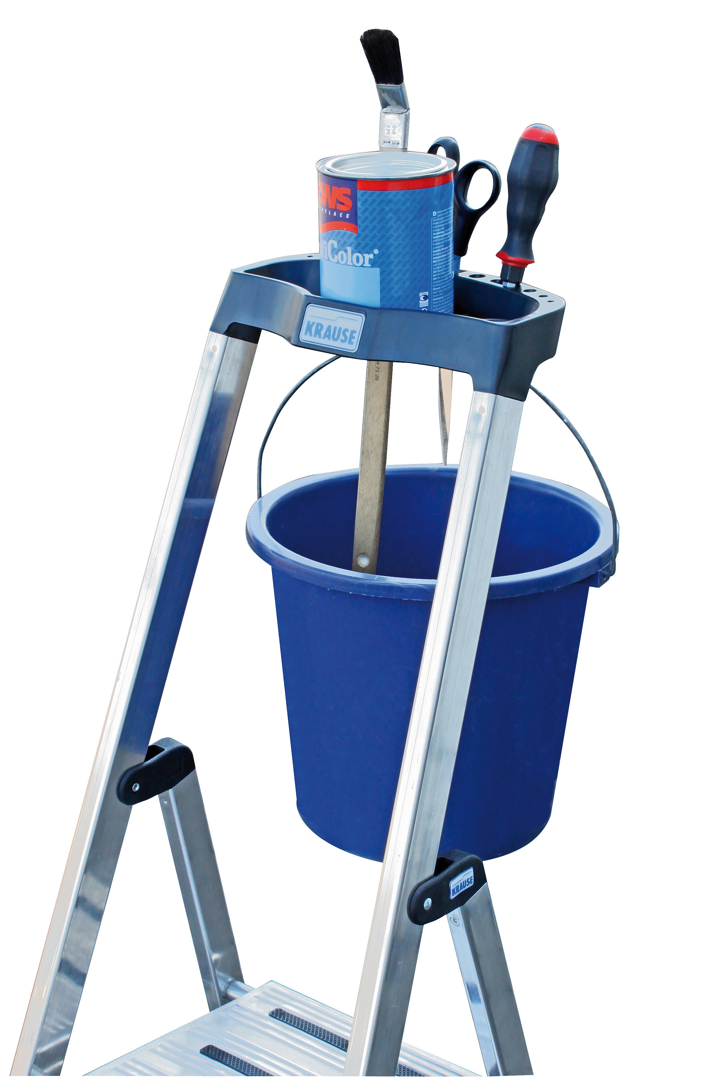 Drabina aluminiowa domowa Safety 5-stopniowa nośność 150 kg - 2