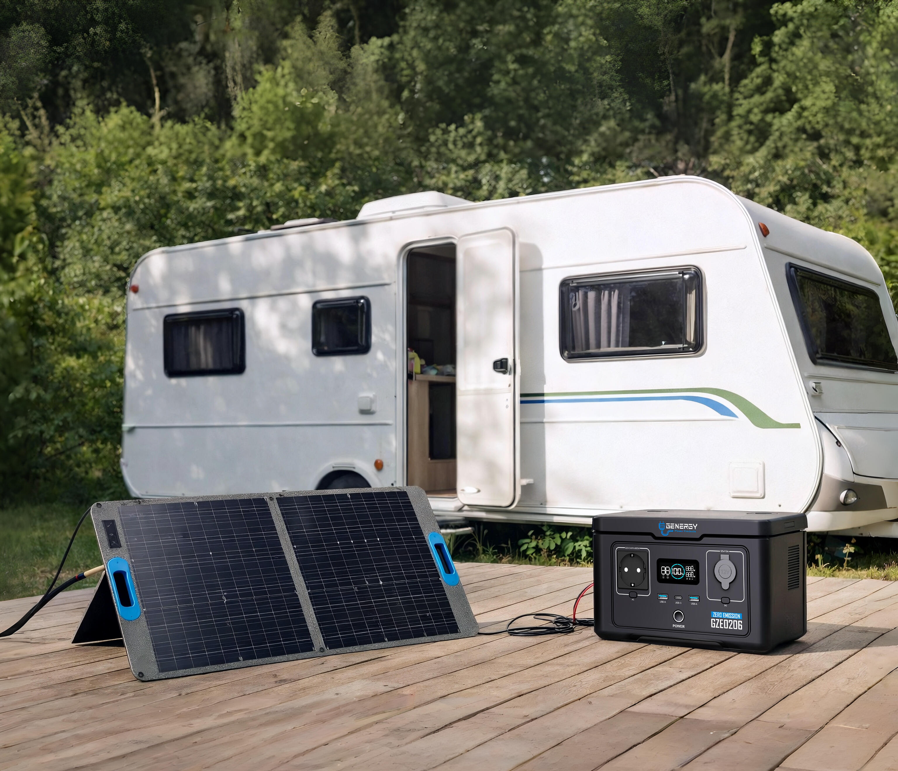 Gerador solar GENERGY GZE020C om painel SUN 100W - 6