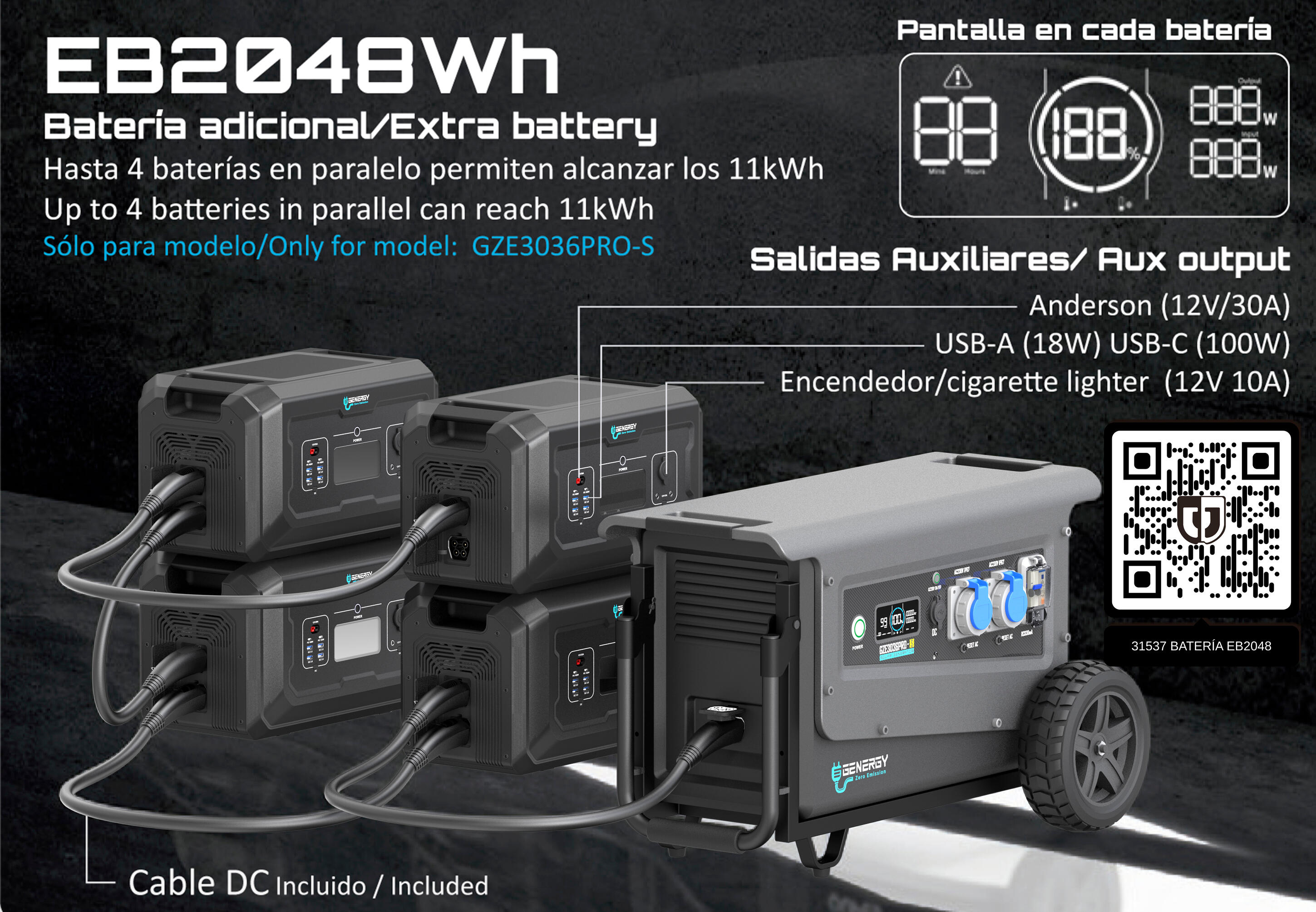 Bateria expansão GENERGY EB2048 - 7