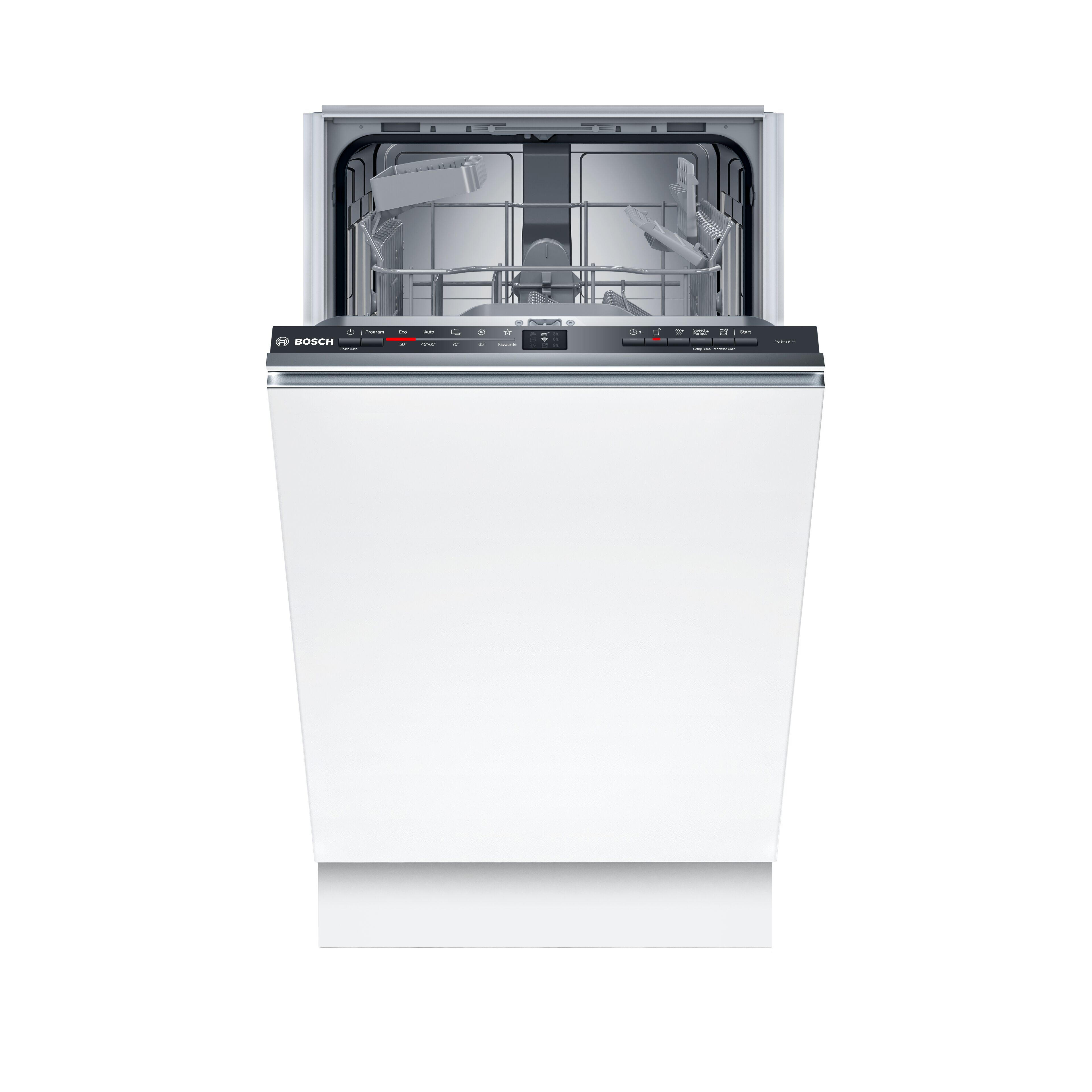 lavavajillas integrable bosch spv2hkx02e 10 cubiertos 5 programas con inicio diferido blanco 45cm clase d