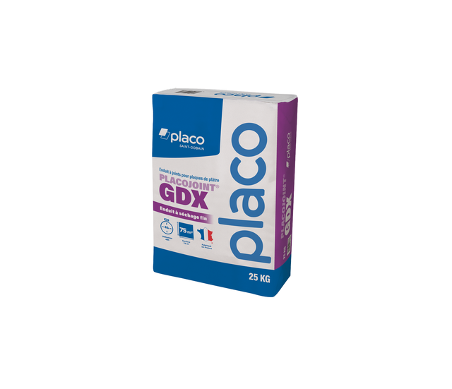 Enduit joint haute qualité finition placo gdx 25 kg Placojoint - PLACOPLATRE