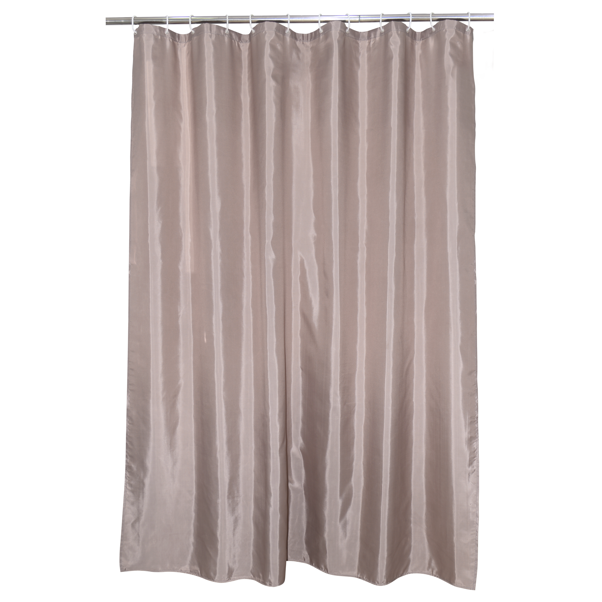 Cortina de baño happy marrón poliéster 180x200 cm