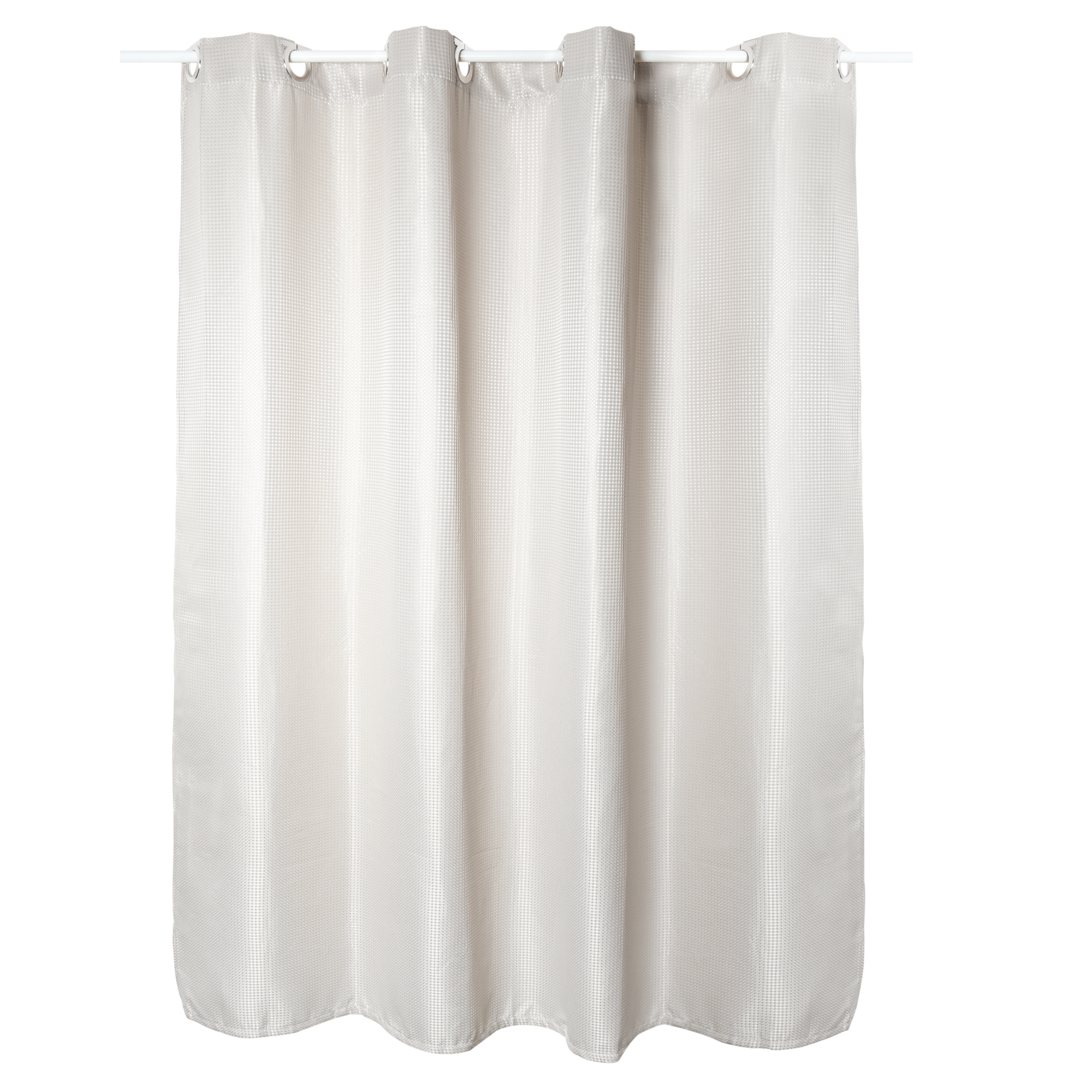 Cortina de baño maya blanco poliéster 180x200 cm