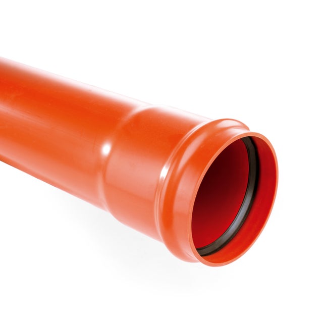 Rura kanalizacyjna zewnętrzna, PVC  SN 2, fi 160 mm, dł. 1,0 m