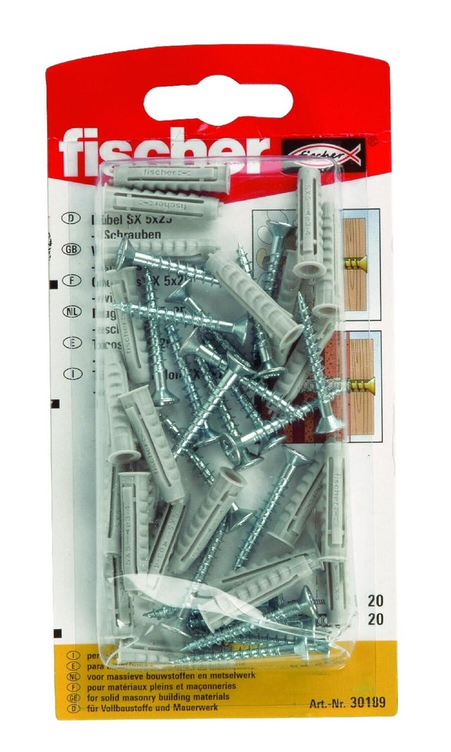 Kołek do betonu z wkrętem SX 12x60 mm
