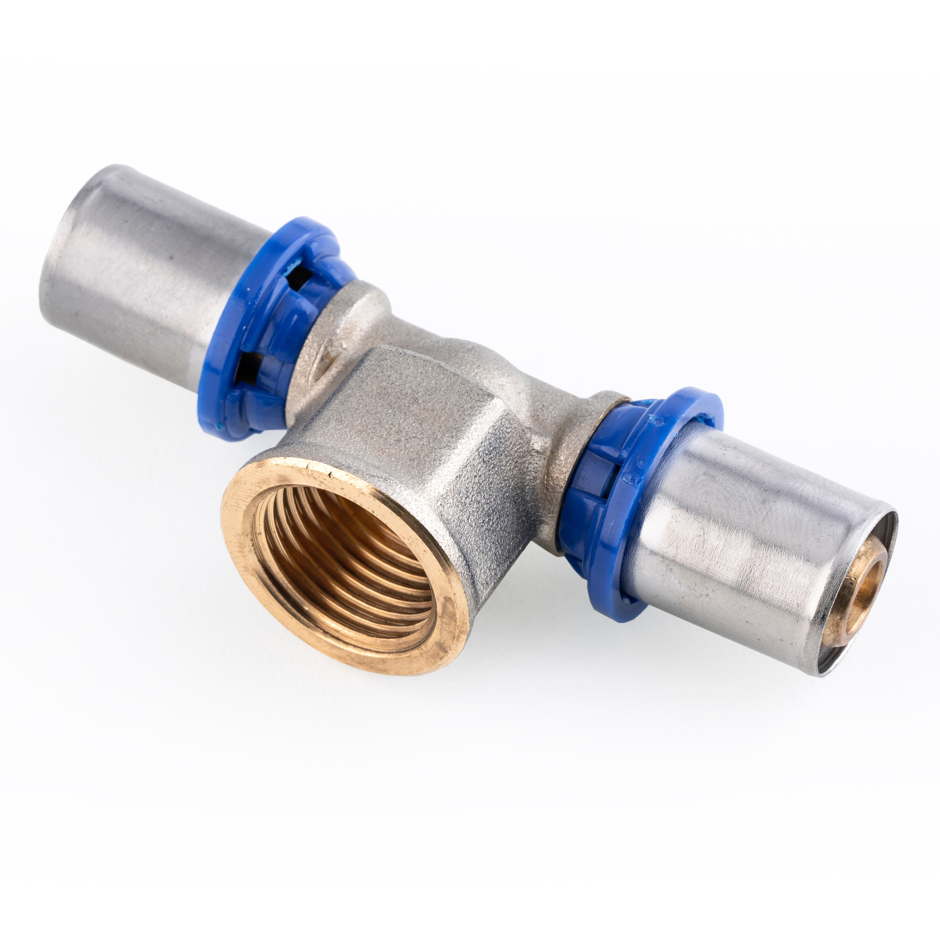 Pex Trójnik zaciskowy GW 20 mm x 1/2